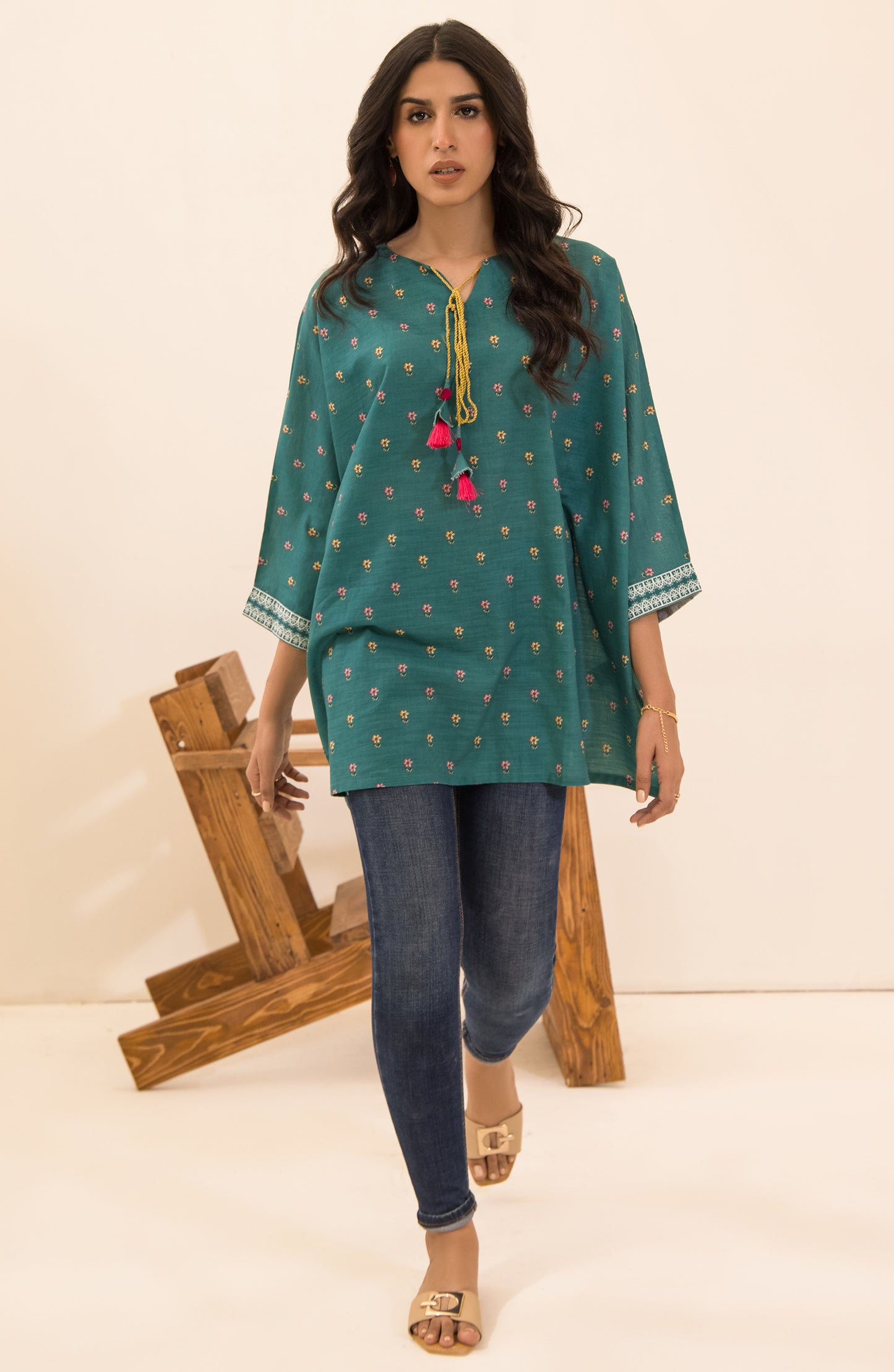 Stitched 1 Piece Printed Khaddar Shirt