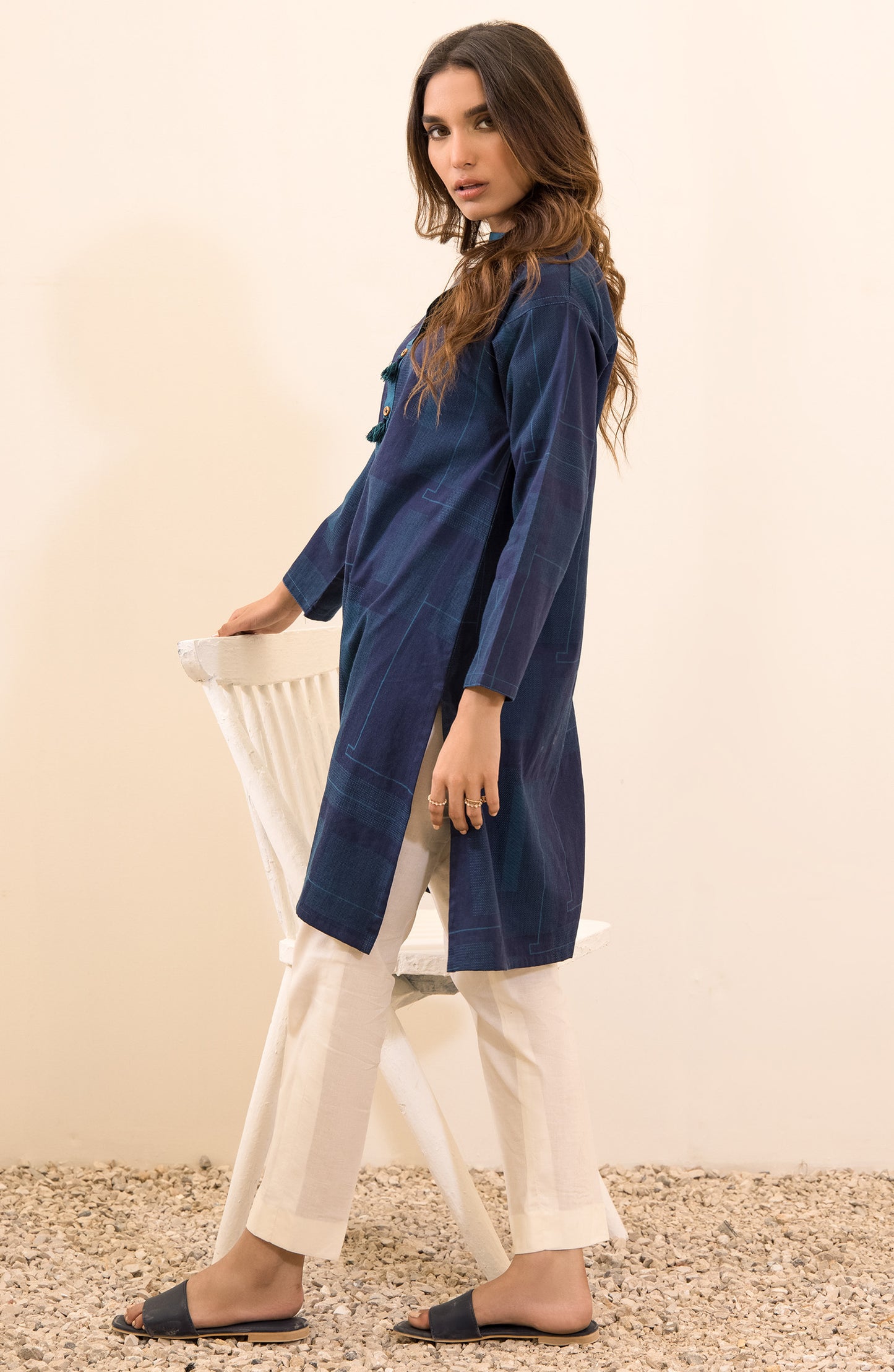 Stitched 1 Piece Plain Double Sided Heavy Cotton Shirt