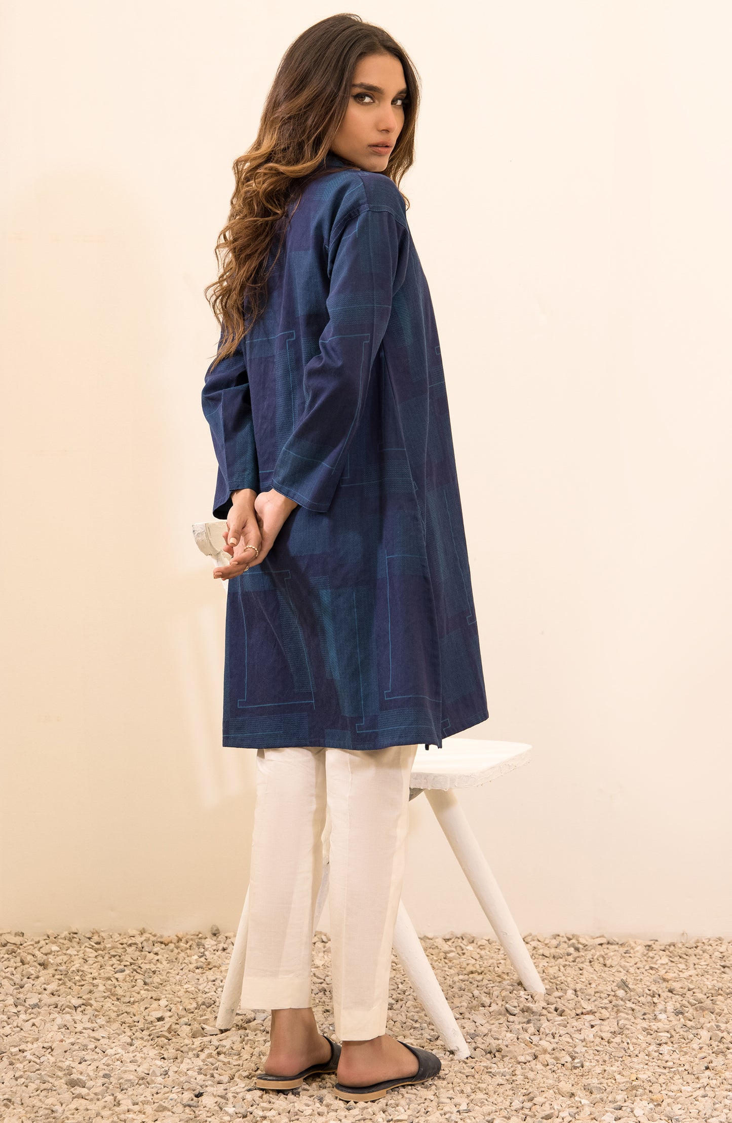 Stitched 1 Piece Plain Double Sided Heavy Cotton Shirt