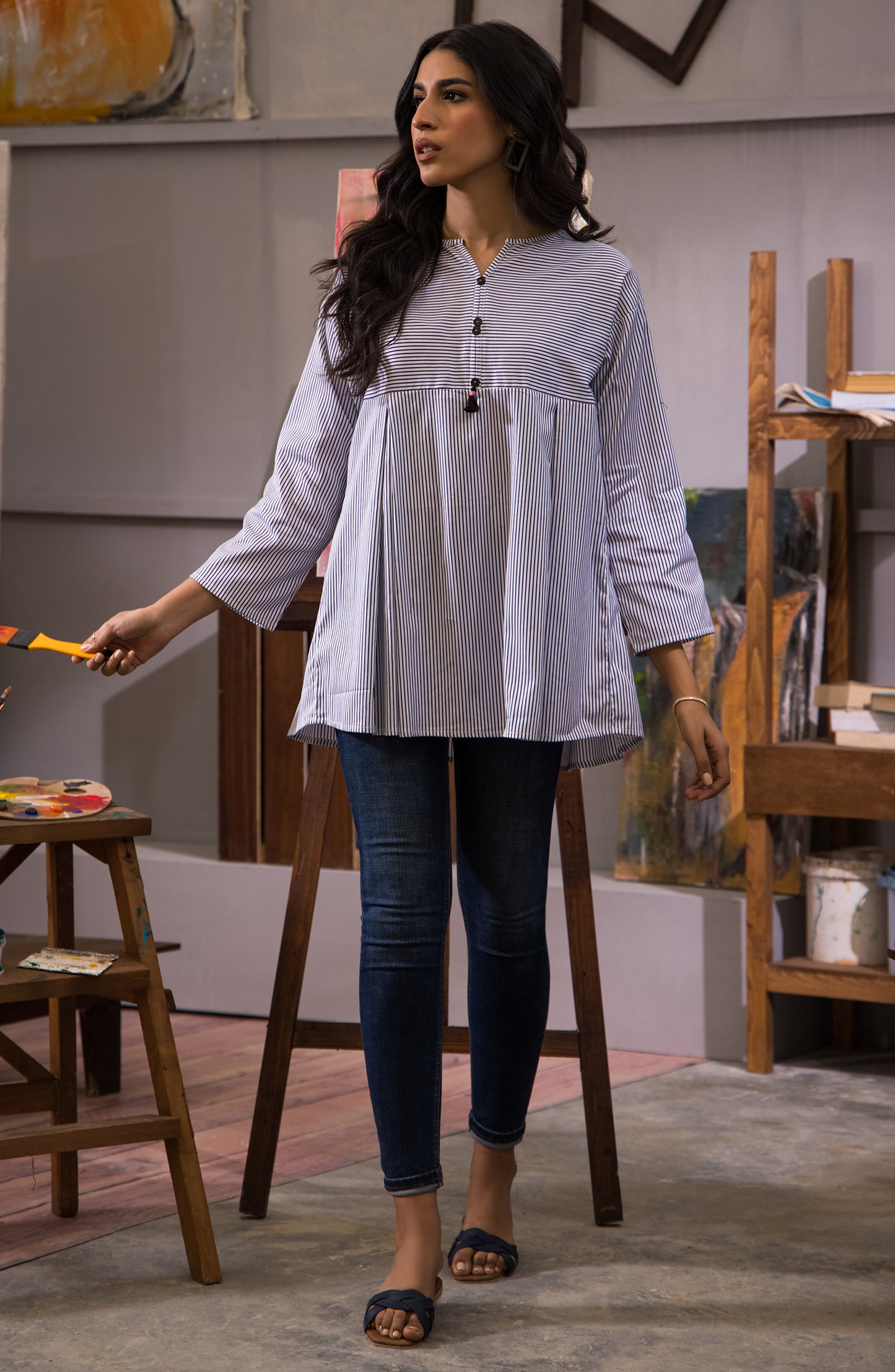 Stitched 1 Piece Plain Heavy Cotton Shirt