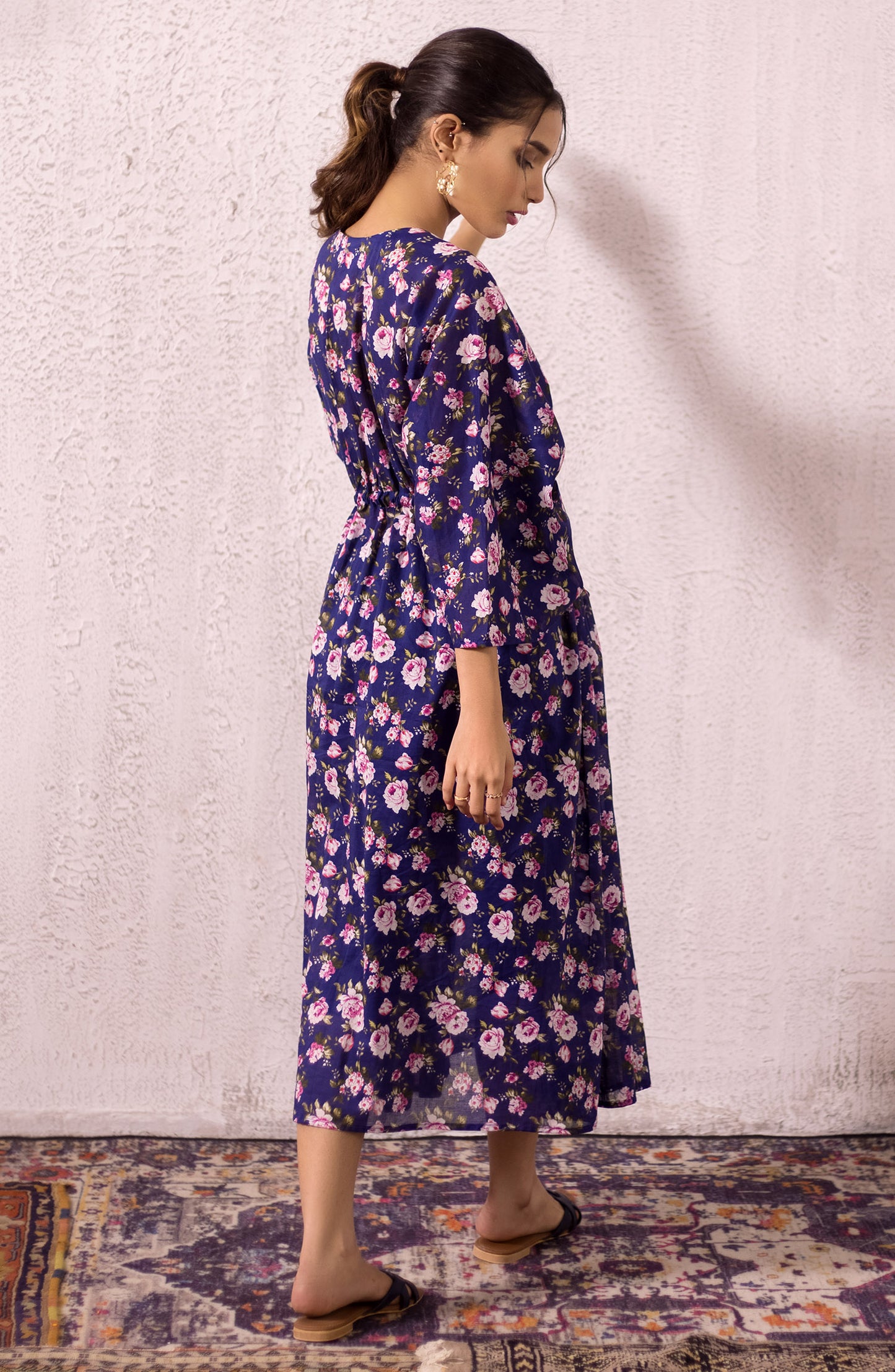 OTL-22-004/U RED LAWN  UNSTITCHED SHIRT DUPATTA PANTS