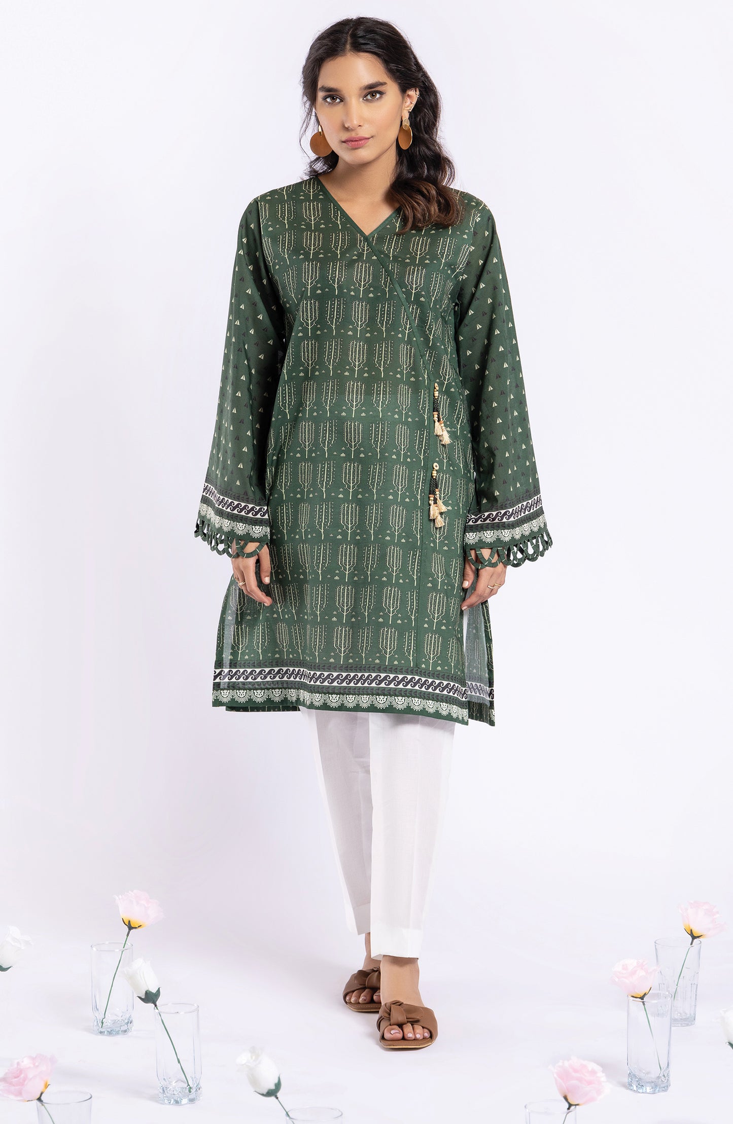 HCS-22-030/S (U) GREEN LAWN SCSHIRT READY TO WEAR SHIRT