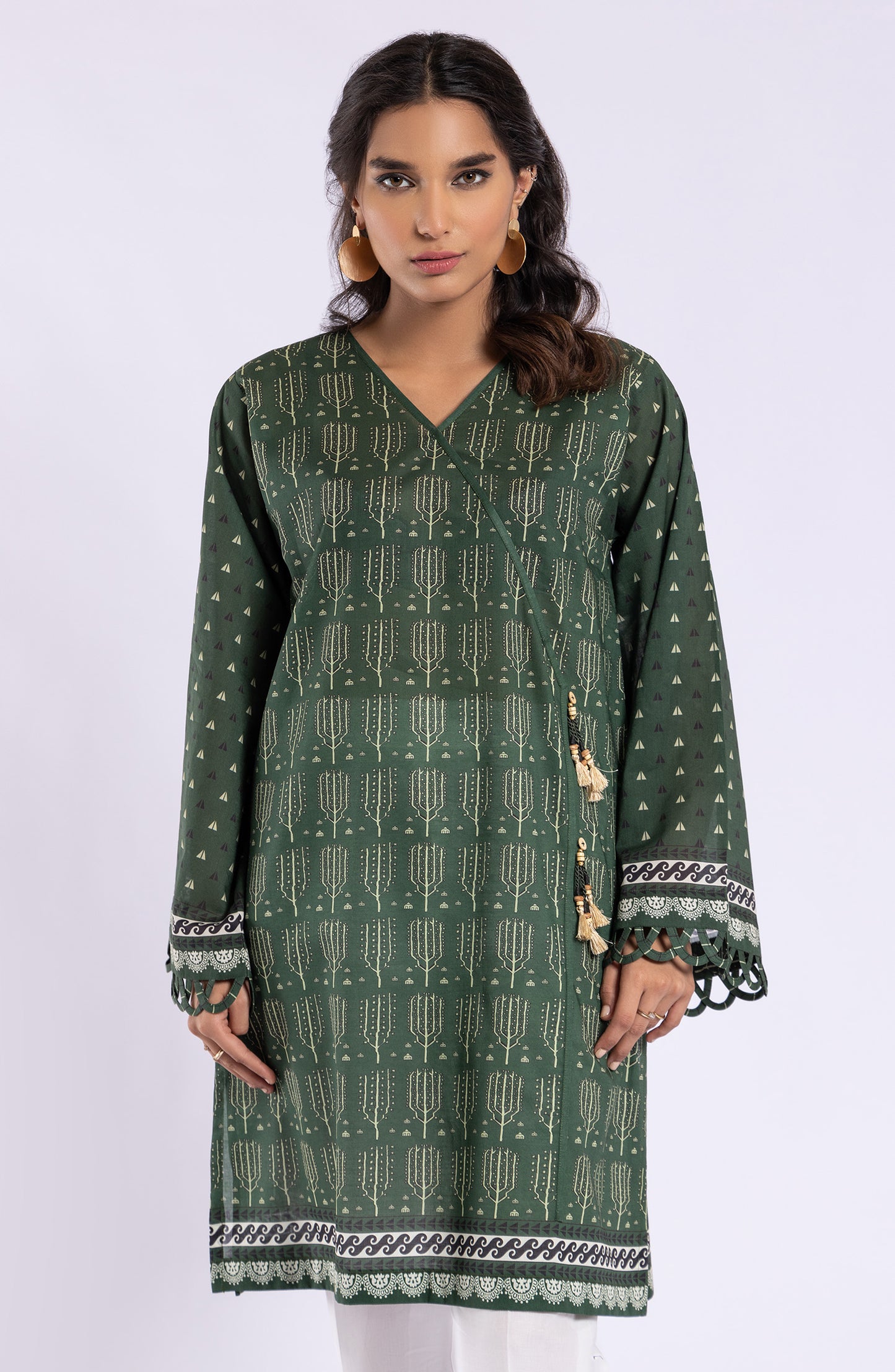 HCS-22-030/S (U) GREEN LAWN SCSHIRT READY TO WEAR SHIRT
