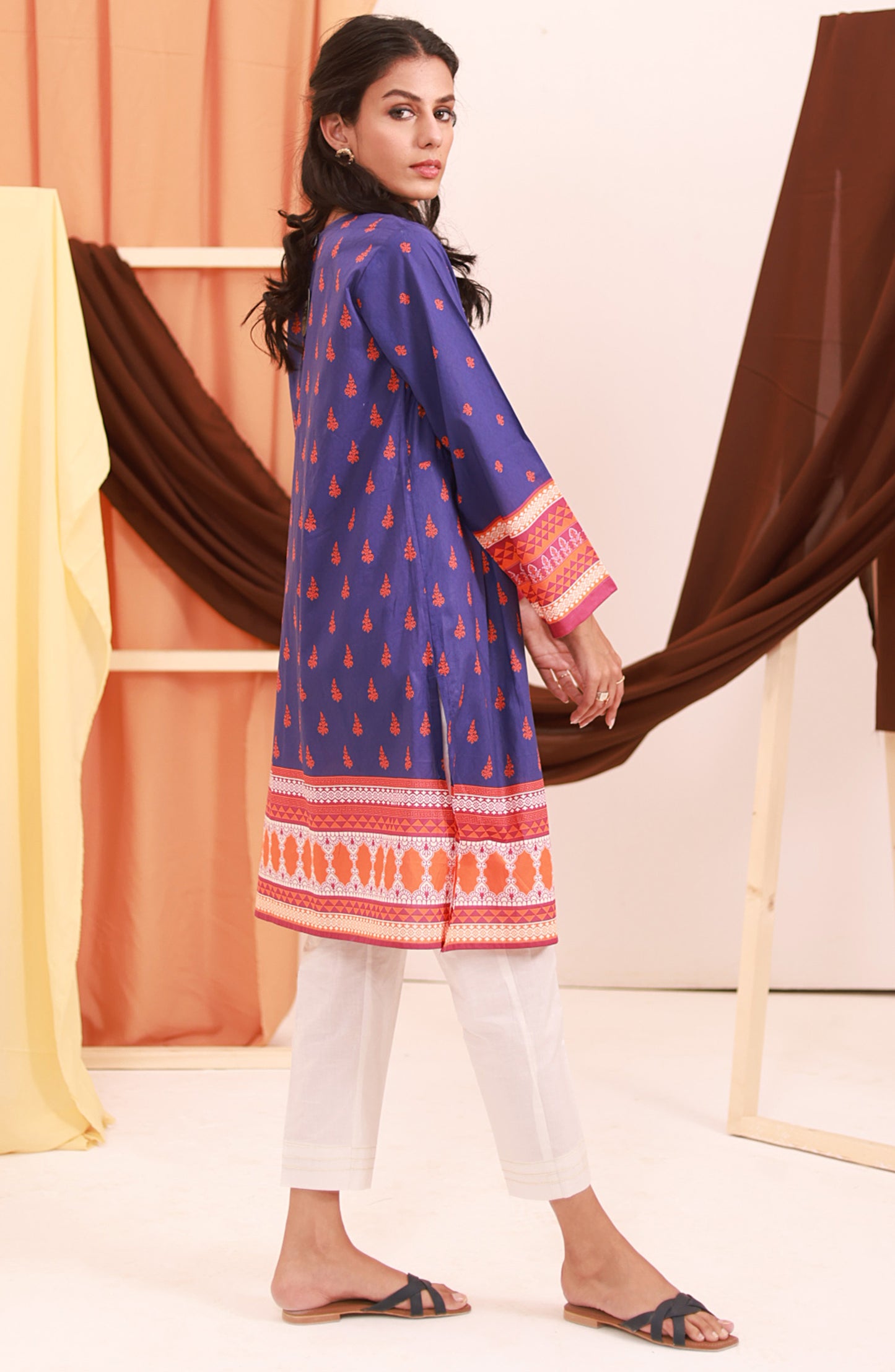 Stitched 1 Piece Printed Lawn Shirt
