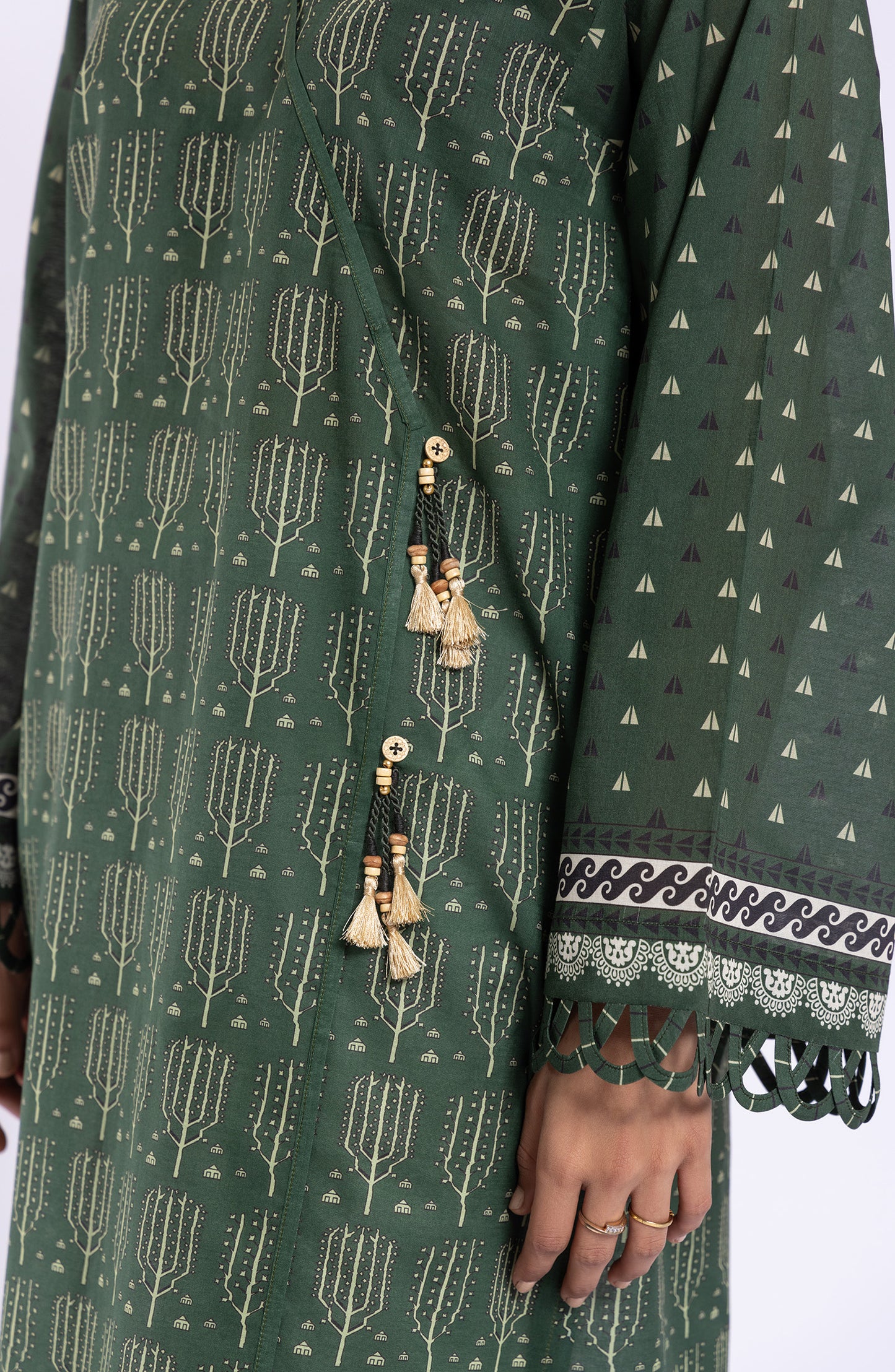 HCS-22-030/S (U) GREEN LAWN SCSHIRT READY TO WEAR SHIRT