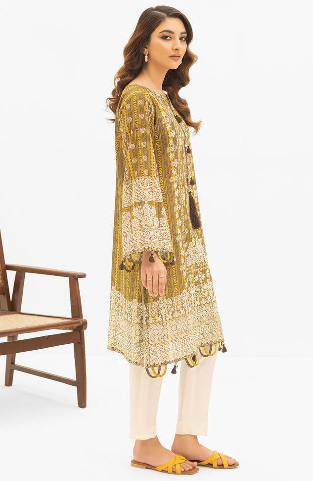 OTL-22-004/U RED LAWN  UNSTITCHED SHIRT DUPATTA PANTS