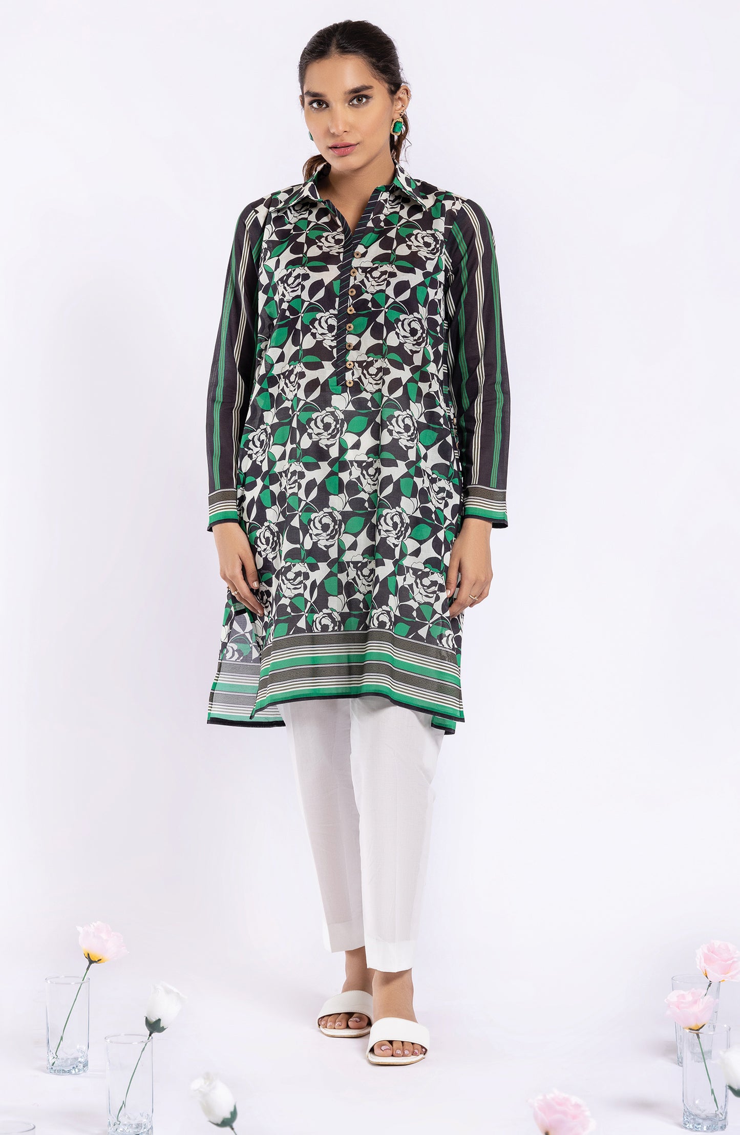 HCS-22-034 GREEN LAWN SCSHIRT UNSTITCHED SHIRT