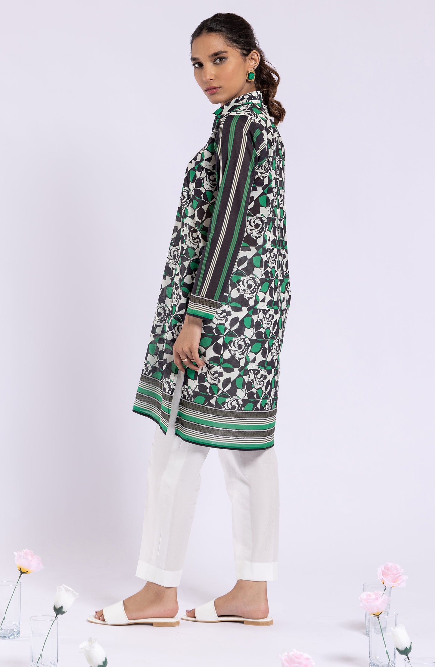 HCS-22-034 GREEN LAWN SCSHIRT UNSTITCHED SHIRT