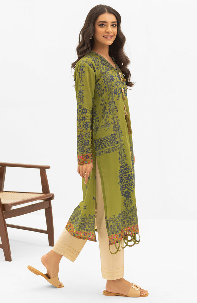 OTL-22-004/U RED LAWN  UNSTITCHED SHIRT DUPATTA PANTS