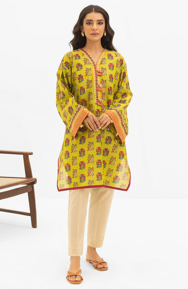 OTL-22-004/U RED LAWN  UNSTITCHED SHIRT DUPATTA PANTS