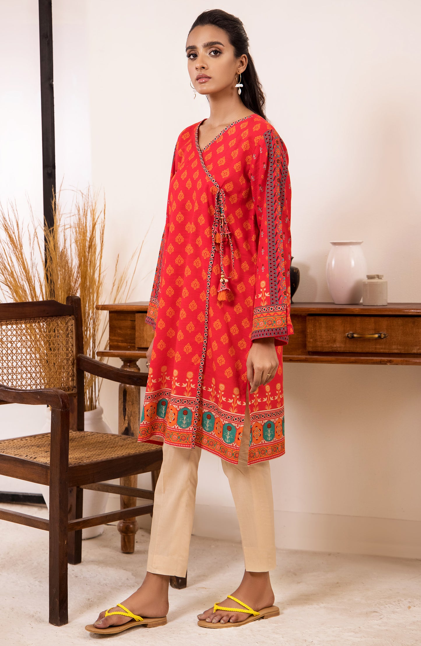 Unstitched 1 Piece Printed Khaddar Winter Shirt