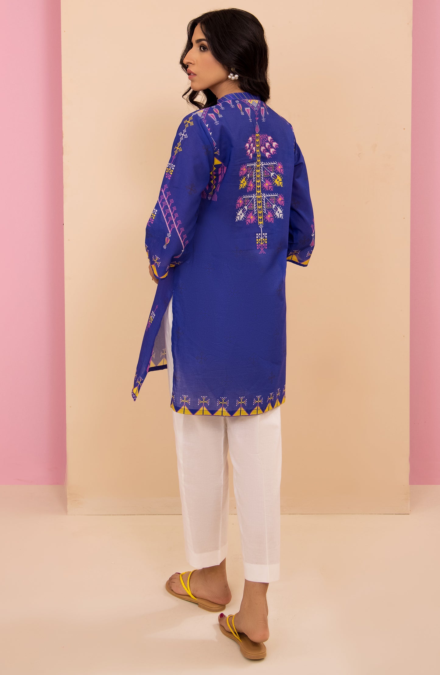 HCS-22-043/S BLUE LAWN SCSHIRT READY TO WEAR SHIRT