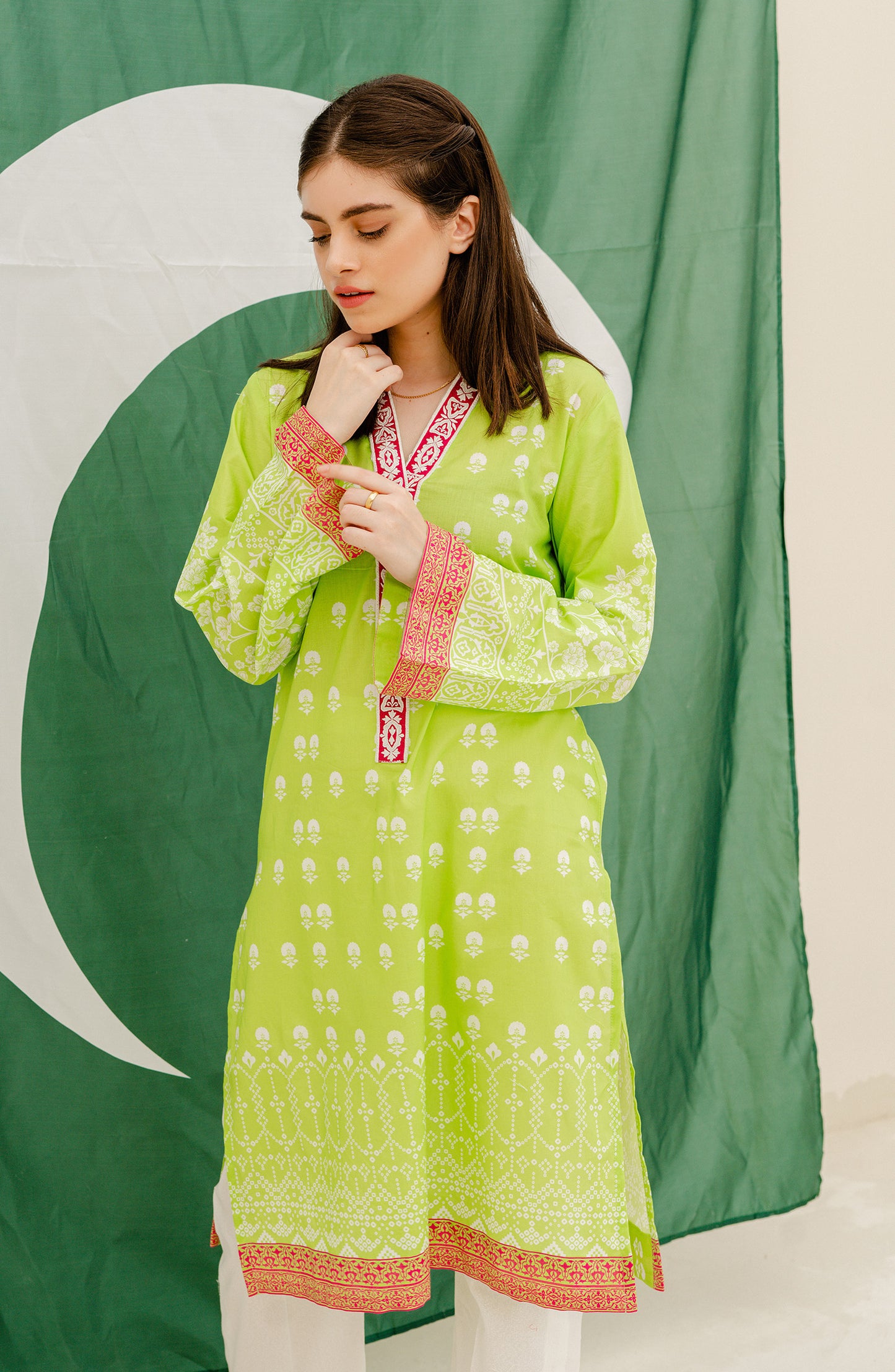 Stitched 1 Piece Embroidered Lawn Shirt
