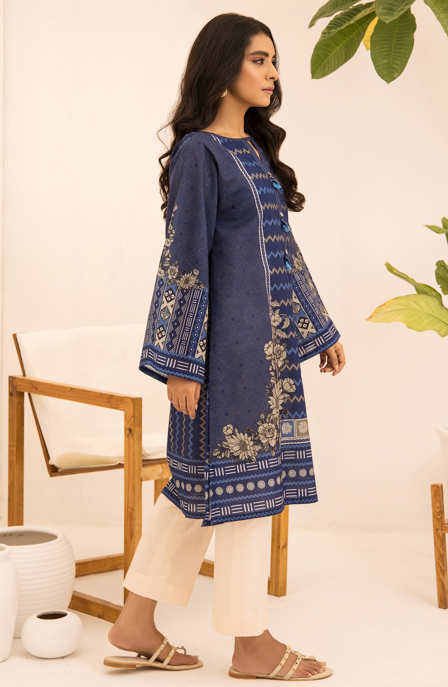 hcs-511-u-blue Khaddar Winter collection Shirt 