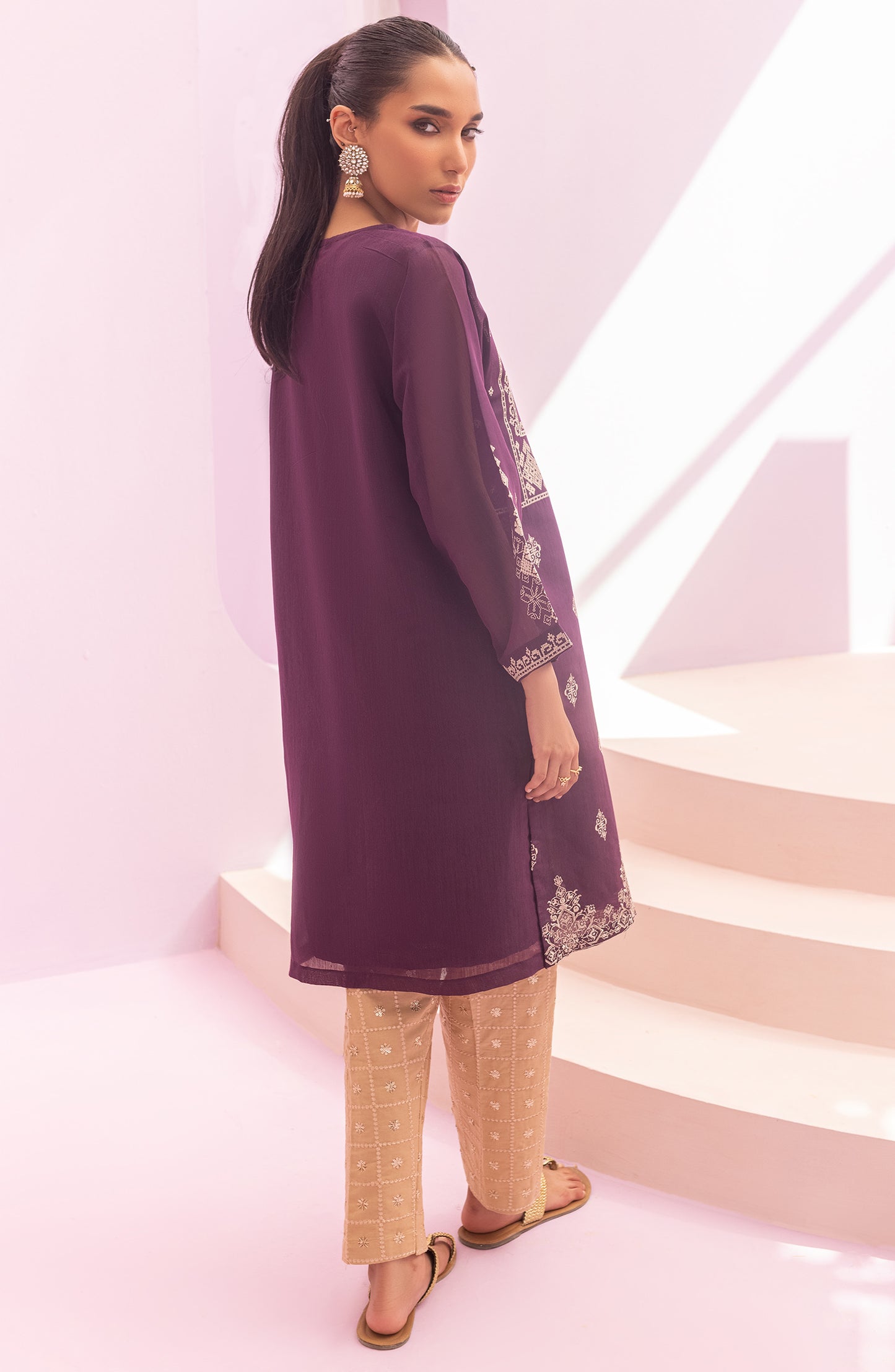 NRHC-127/S PURPLE FANCY SCSHIRT READY TO WEAR SHIRT