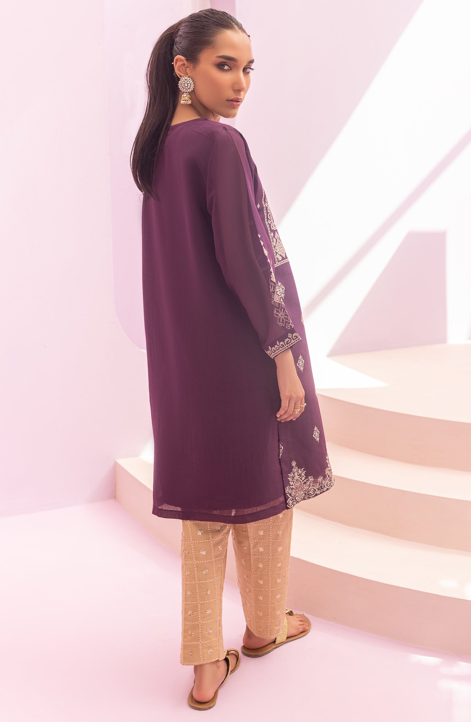 NRHC-127/S PURPLE FANCY SCSHIRT READY TO WEAR SHIRT