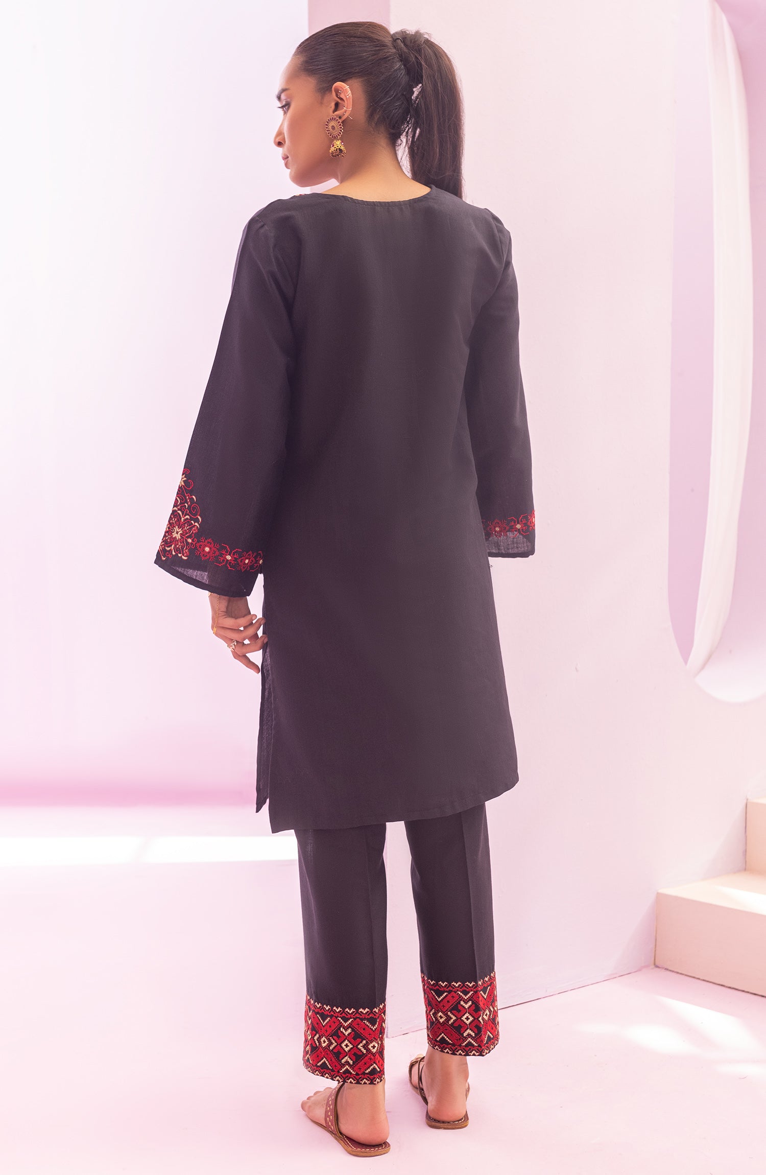 NRHC-149/S BLACK DOBBY  READY TO WEAR SHIRT PANTS