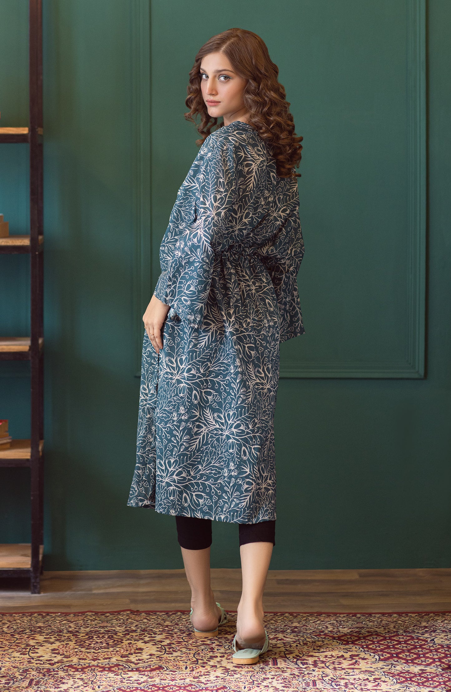 NW-LF-P-23-007 TEAL CAMBRIC SCSHIRT READY TO WEAR SHIRT