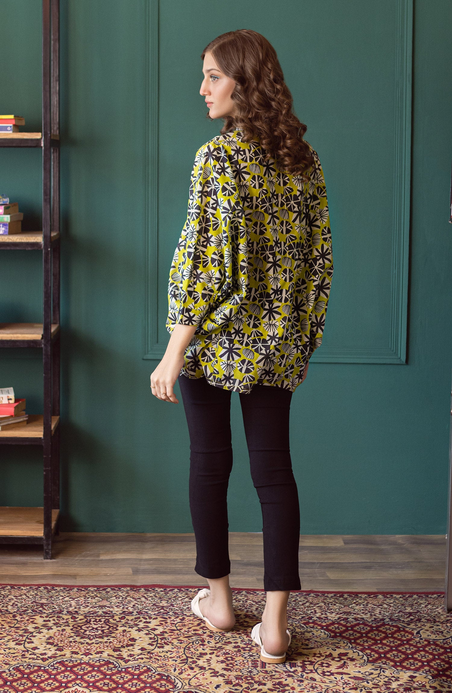 NW-CT-P-23-001 GREEN CAMBRIC SCSHIRT READY TO WEAR SHIRT