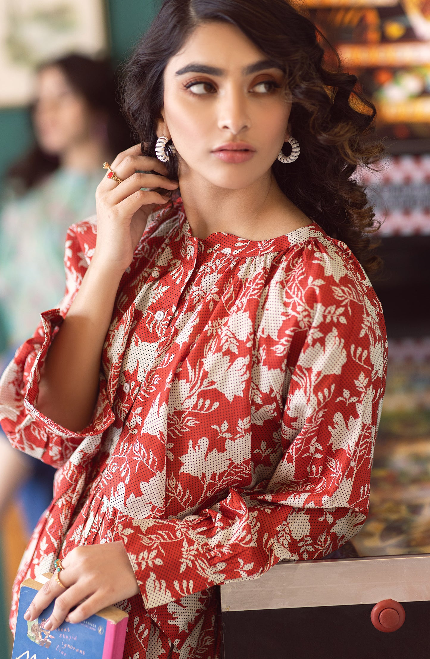 NW-CT-P-23-006 RED CAMBRIC SCSHIRT READY TO WEAR SHIRT