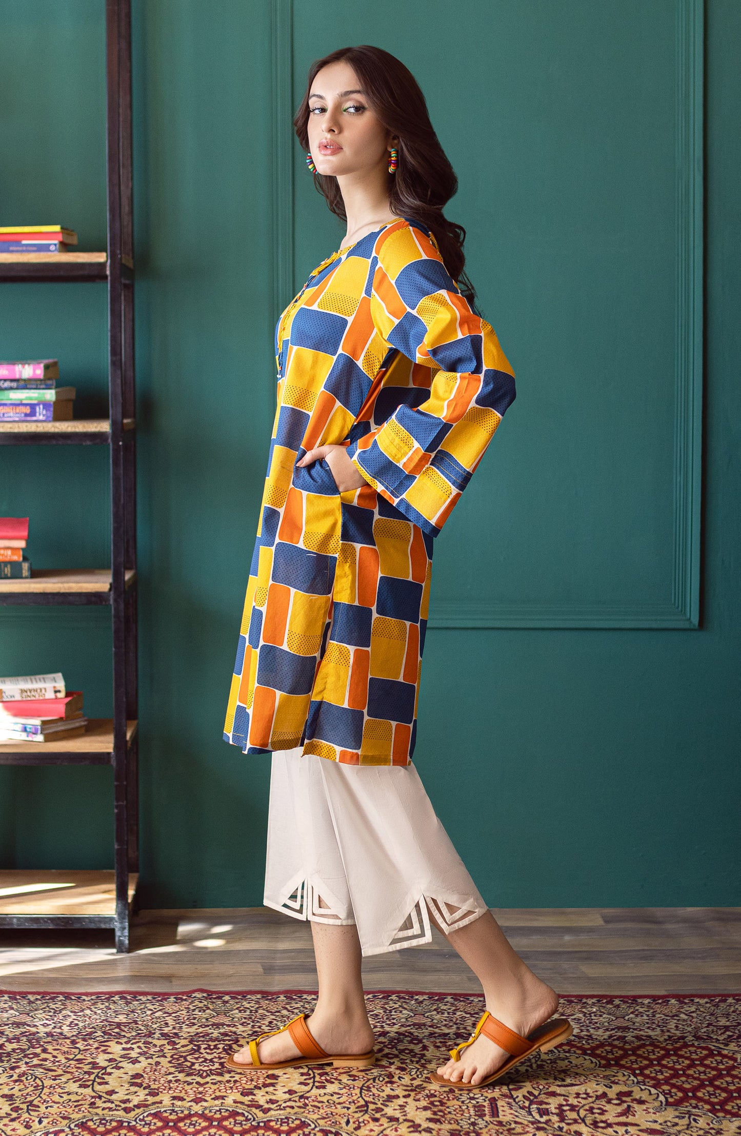 NP-CK-P-23-018 YELLOW CAMBRIC SCSHIRT READY TO WEAR SHIRT