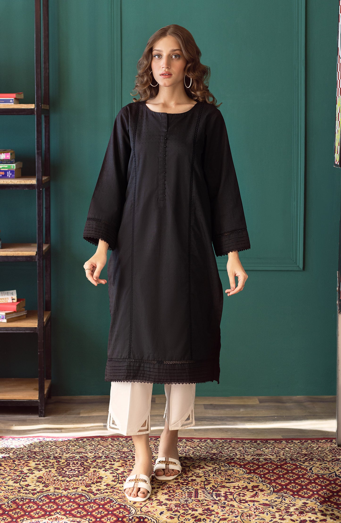 NP-CK-PL-22-006 BLACK JACQUARD SCSHIRT READY TO WEAR SHIRT