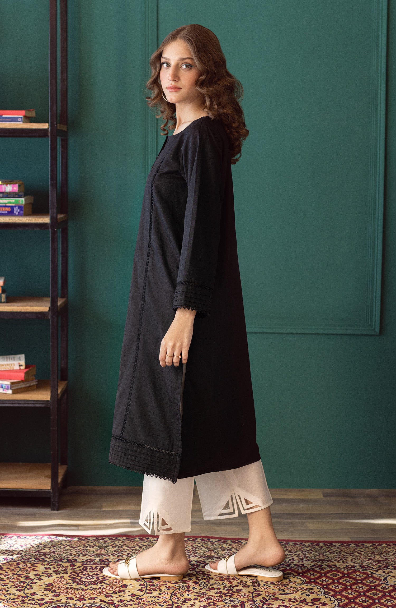 NP-CK-PL-22-006 BLACK JACQUARD SCSHIRT READY TO WEAR SHIRT