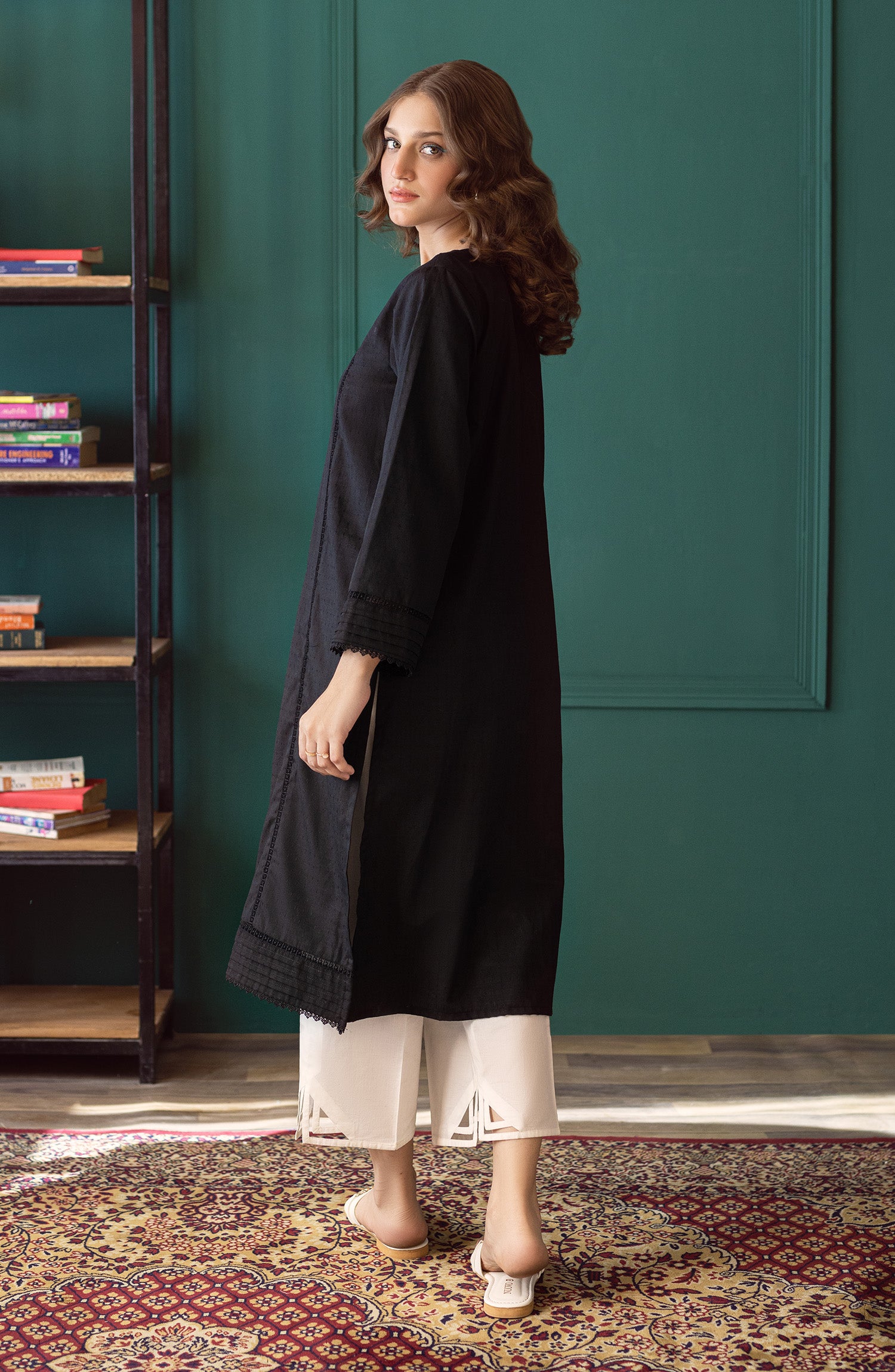 NP-CK-PL-22-006 BLACK JACQUARD SCSHIRT READY TO WEAR SHIRT