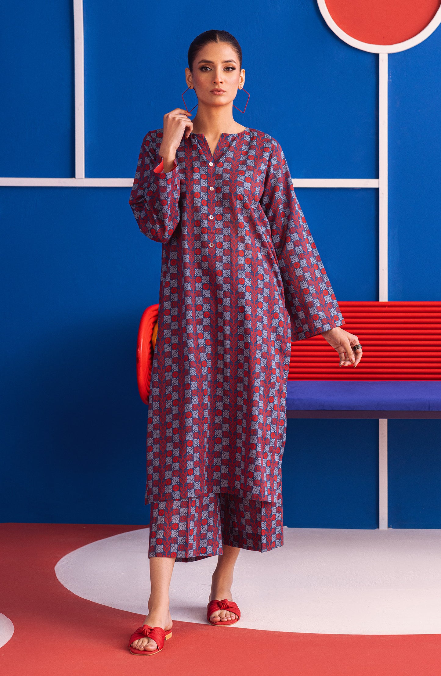 NW-MS-P-23-031 BLUE CAMBRIC  READY TO WEAR SHIRT PANTS