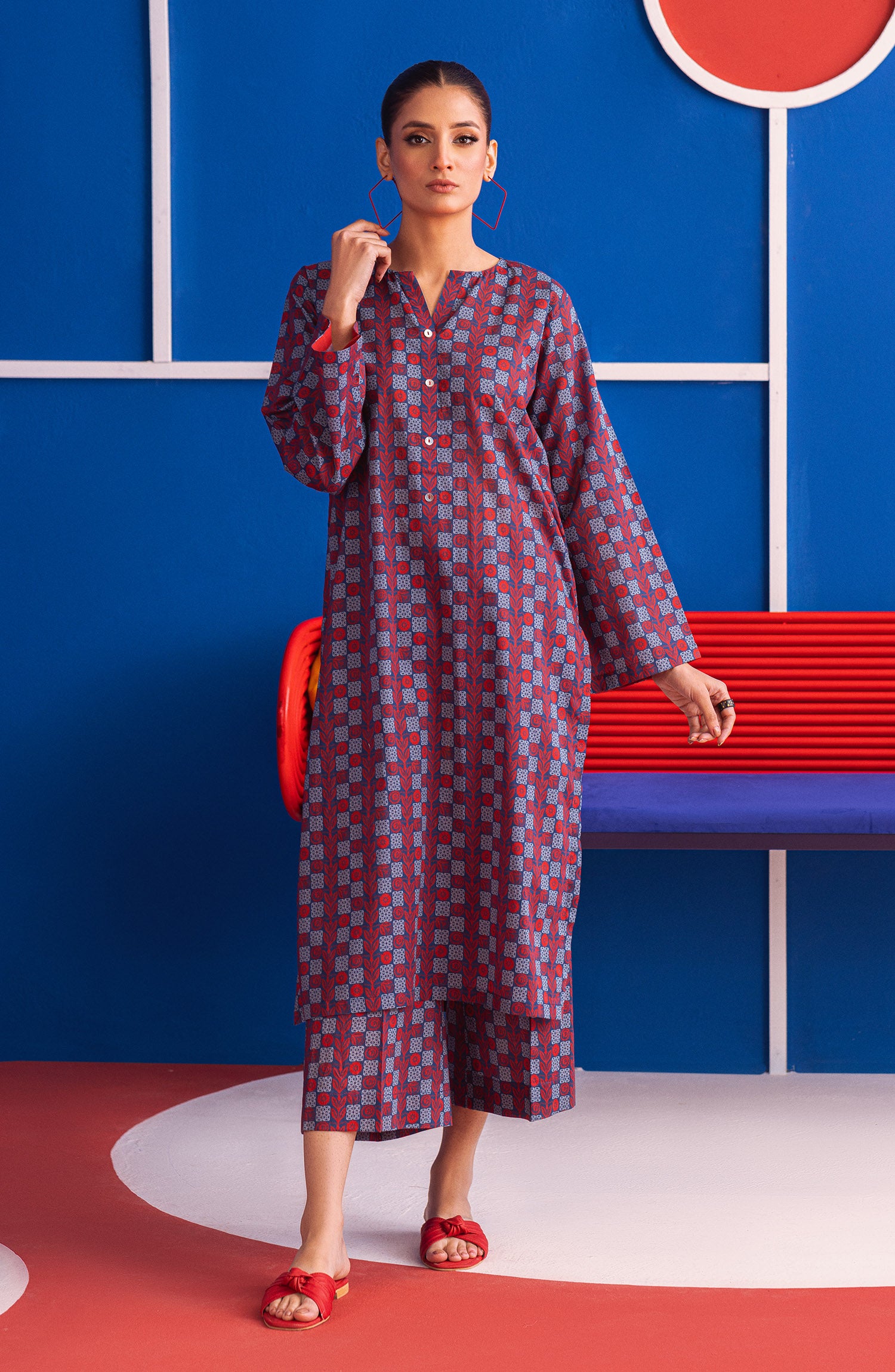 NW-MS-P-23-031 BLUE CAMBRIC  READY TO WEAR SHIRT PANTS
