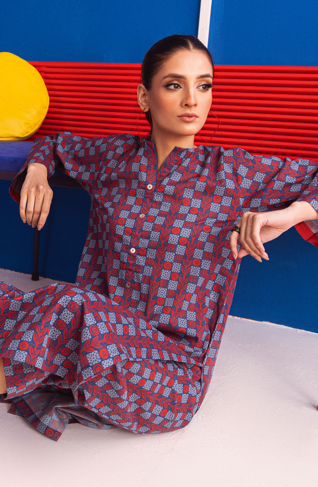 NW-MS-P-23-031 BLUE CAMBRIC  READY TO WEAR SHIRT PANTS