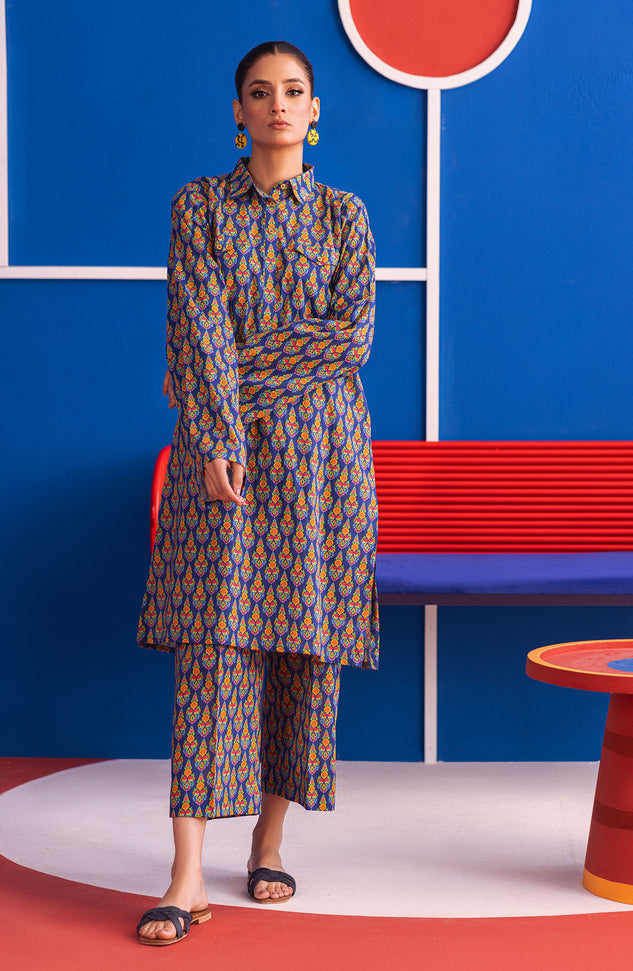 NW-MS-P-23-011 BLUE CAMBRIC  READY TO WEAR SHIRT PANTS