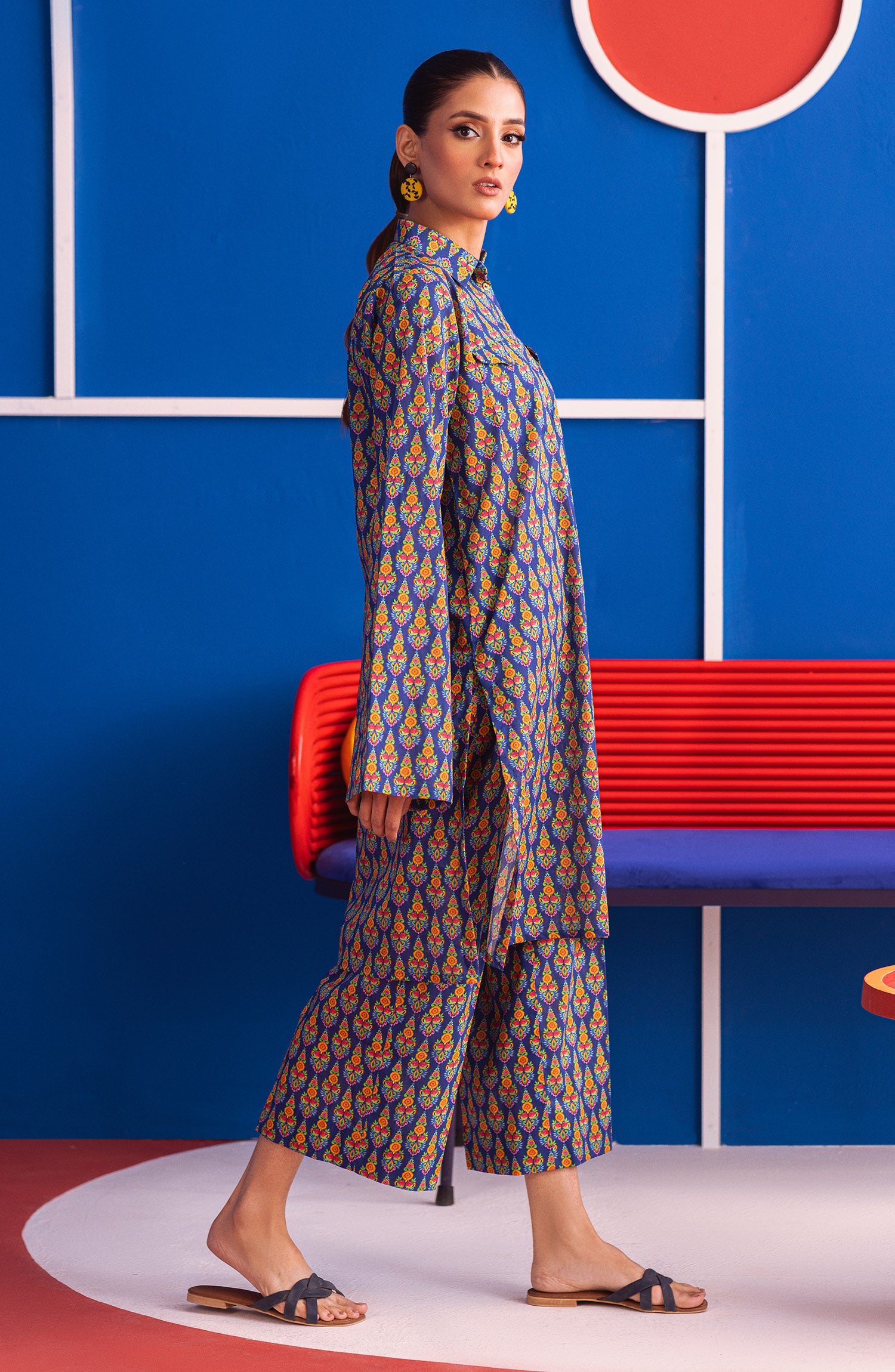 NW-MS-P-23-011 BLUE CAMBRIC  READY TO WEAR SHIRT PANTS