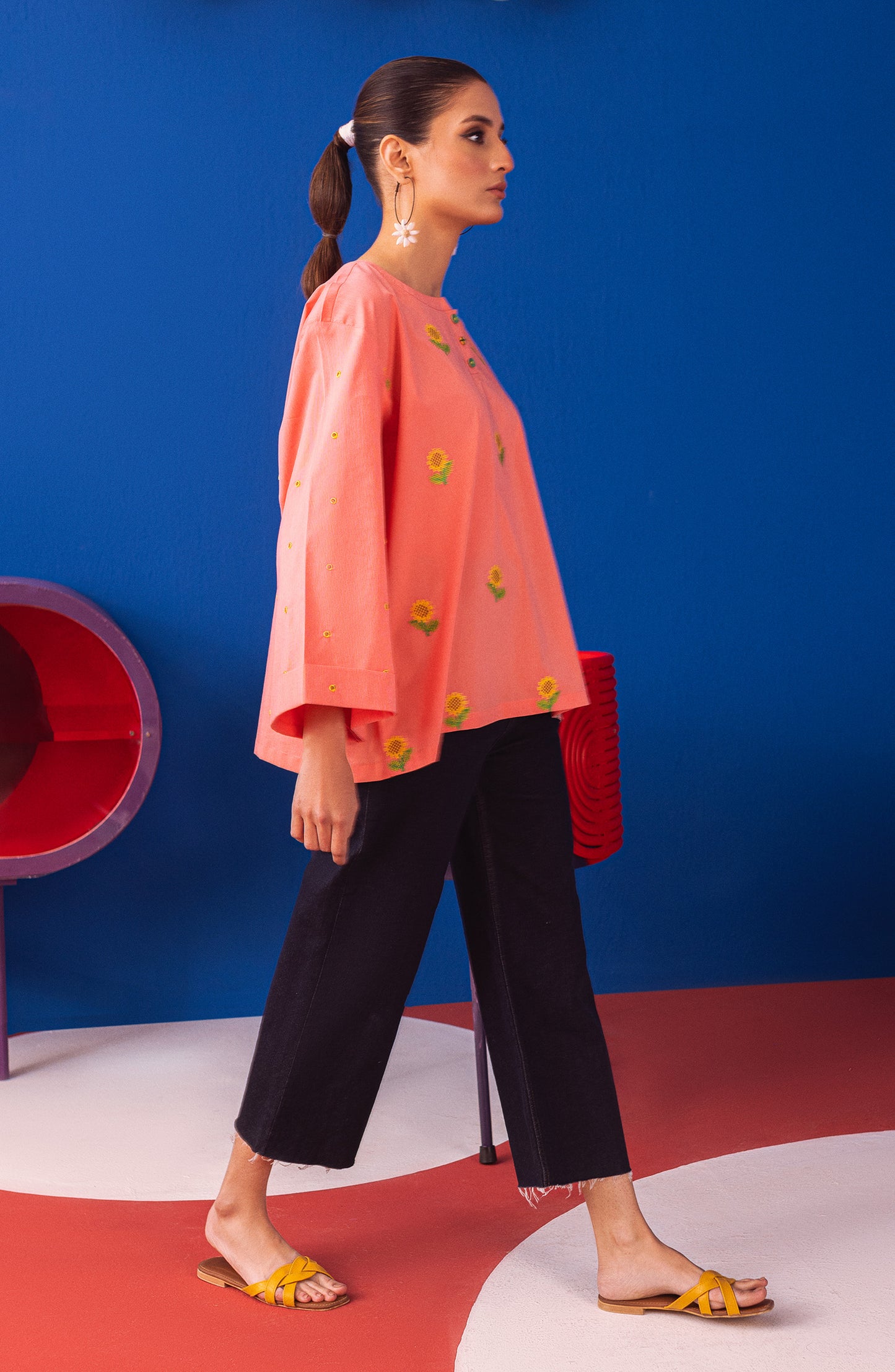 NW-CT-E-23-001 PINK COTTON SCSHIRT READY TO WEAR SHIRT