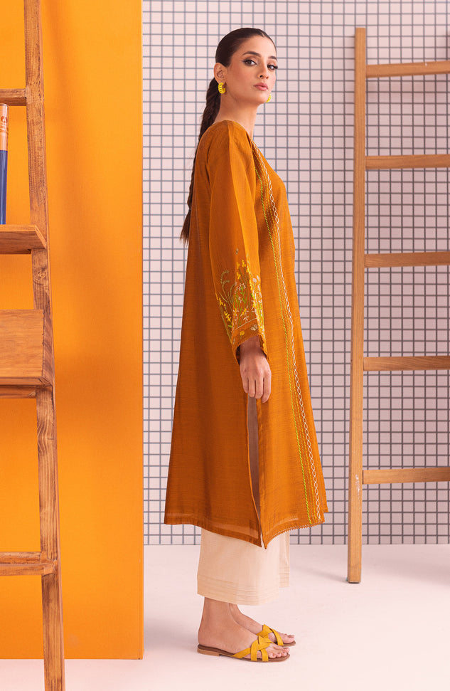 NHC-S-23-001 RUST PAPER COTTON SCSHIRT READY TO WEAR SHIRT