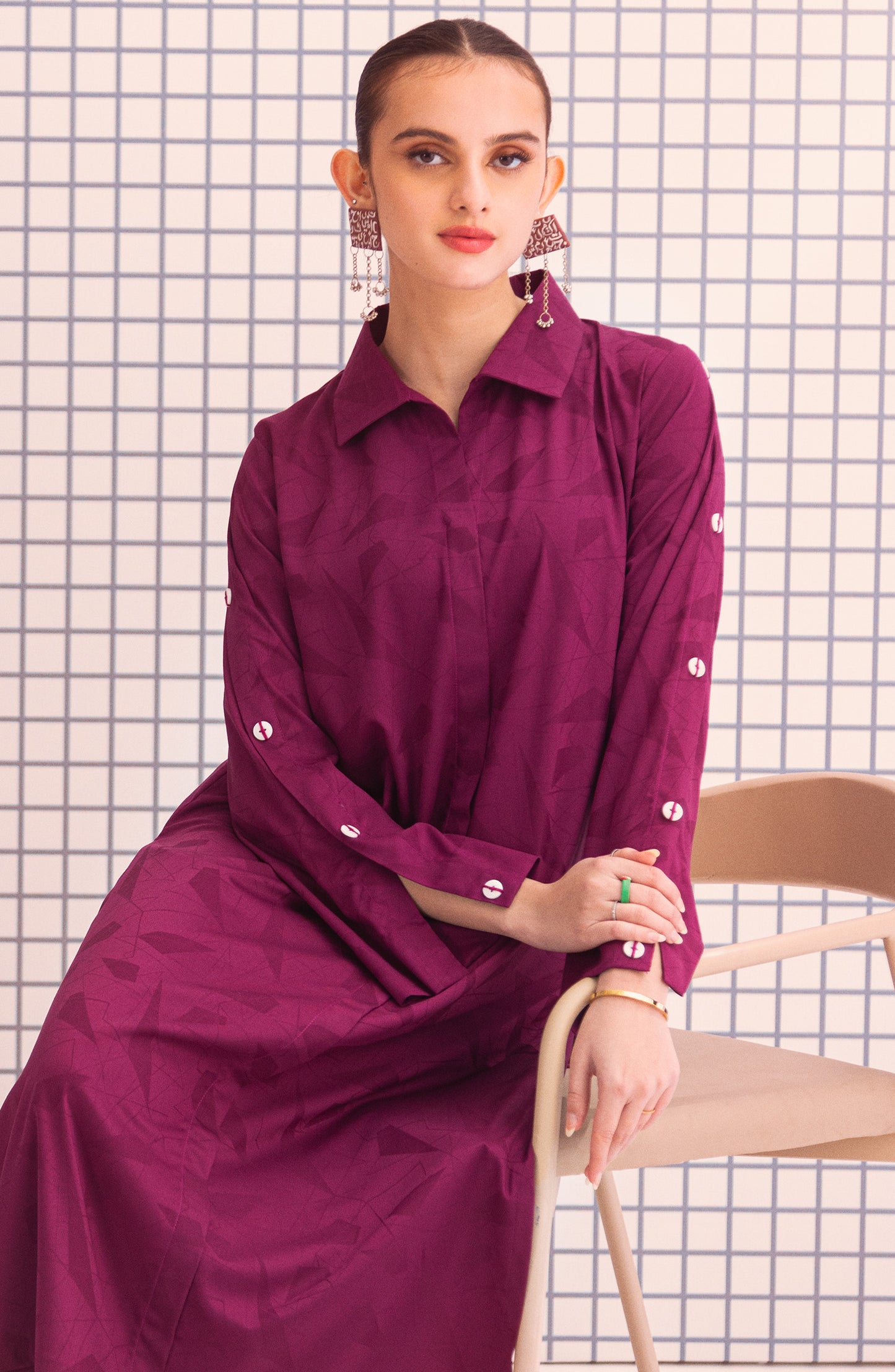 NW-MS-PL-23-003 MEGANTA JACQUARD  READY TO WEAR SHIRT PANTS