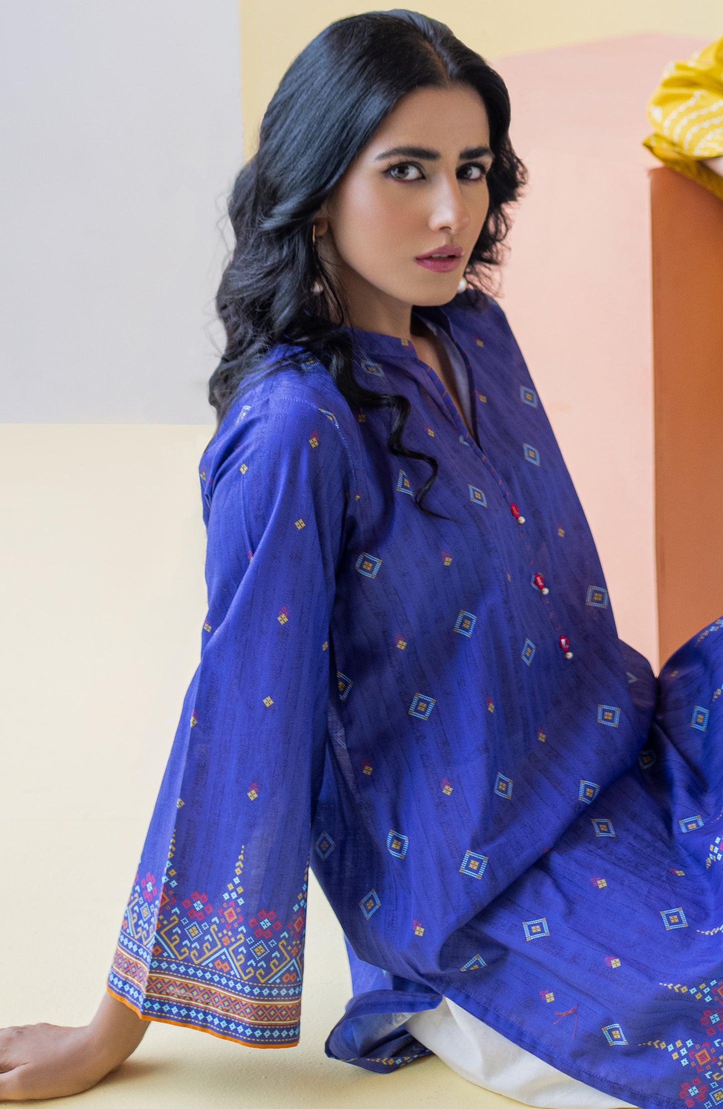 HCS-S-22-083 BLUE LAWN SCSHIRT READY TO WEAR SHIRT