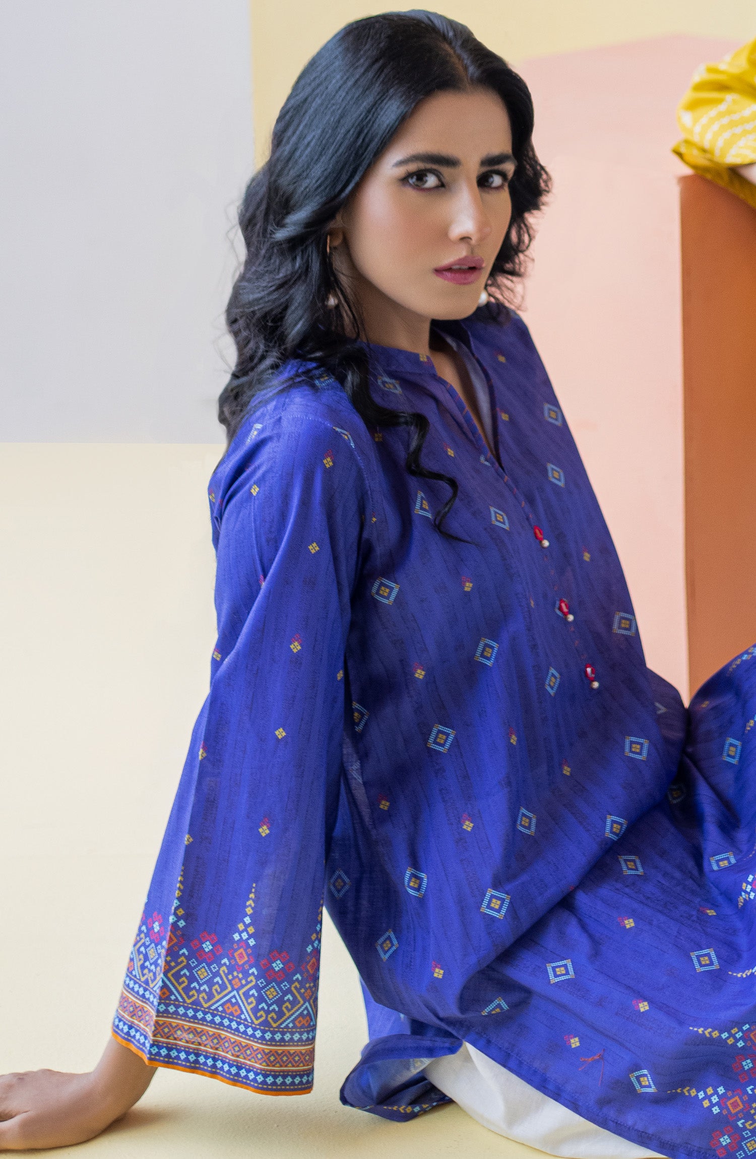 HCS-S-22-083 BLUE LAWN SCSHIRT READY TO WEAR SHIRT