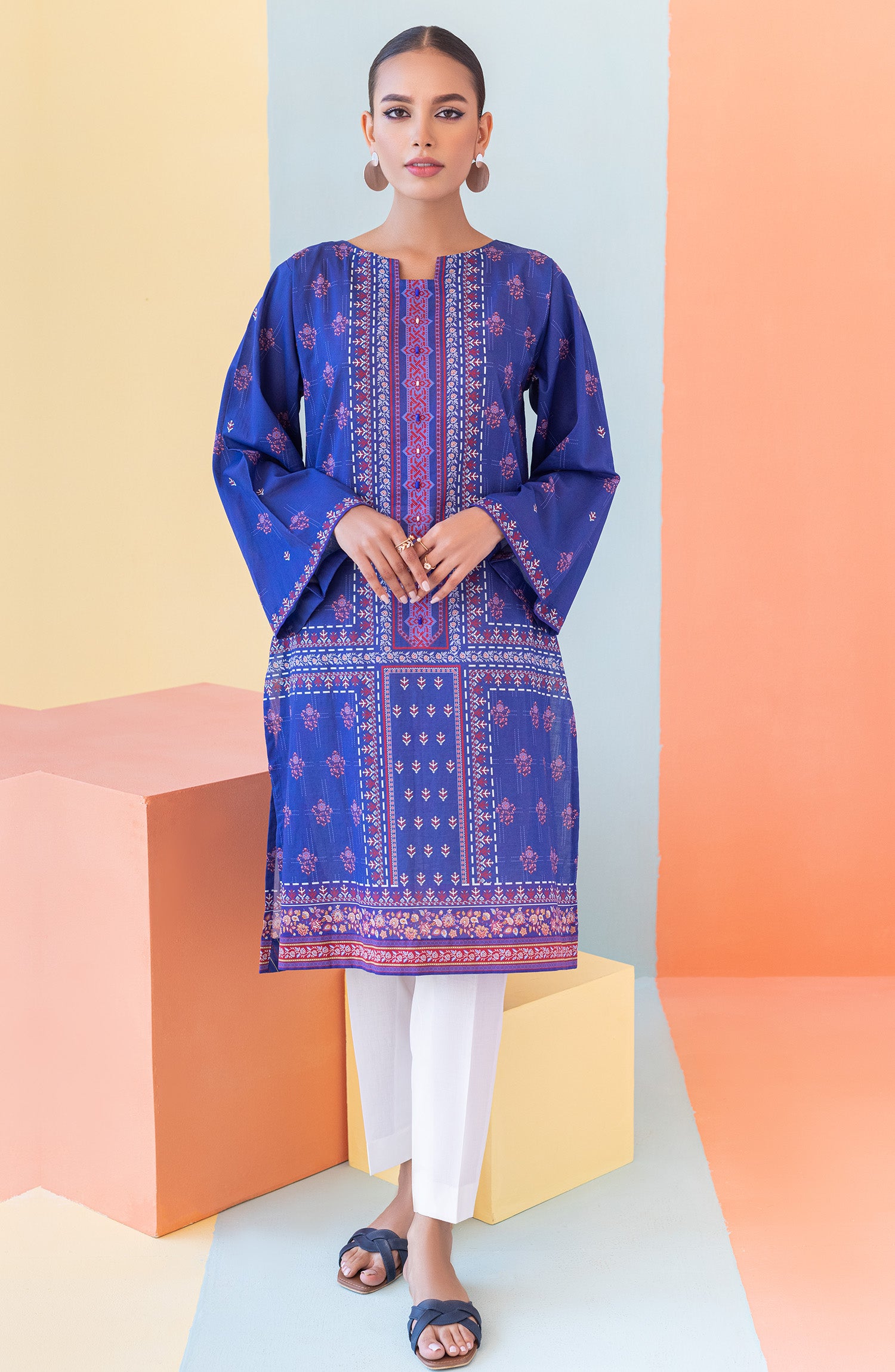 HCS-S-22-072 BLUE LAWN SCSHIRT READY TO WEAR SHIRT