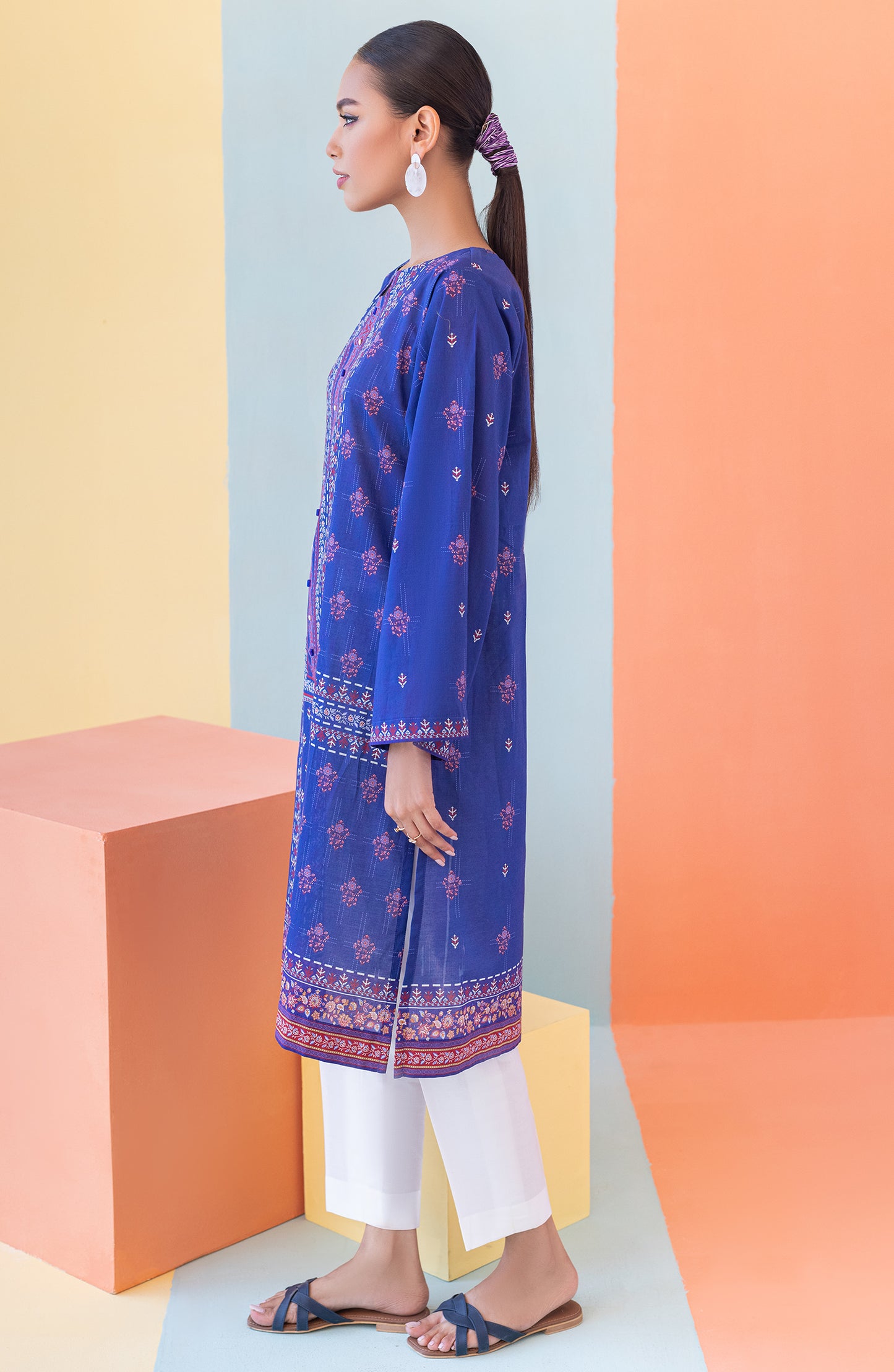 HCS-S-22-072 BLUE LAWN SCSHIRT READY TO WEAR SHIRT