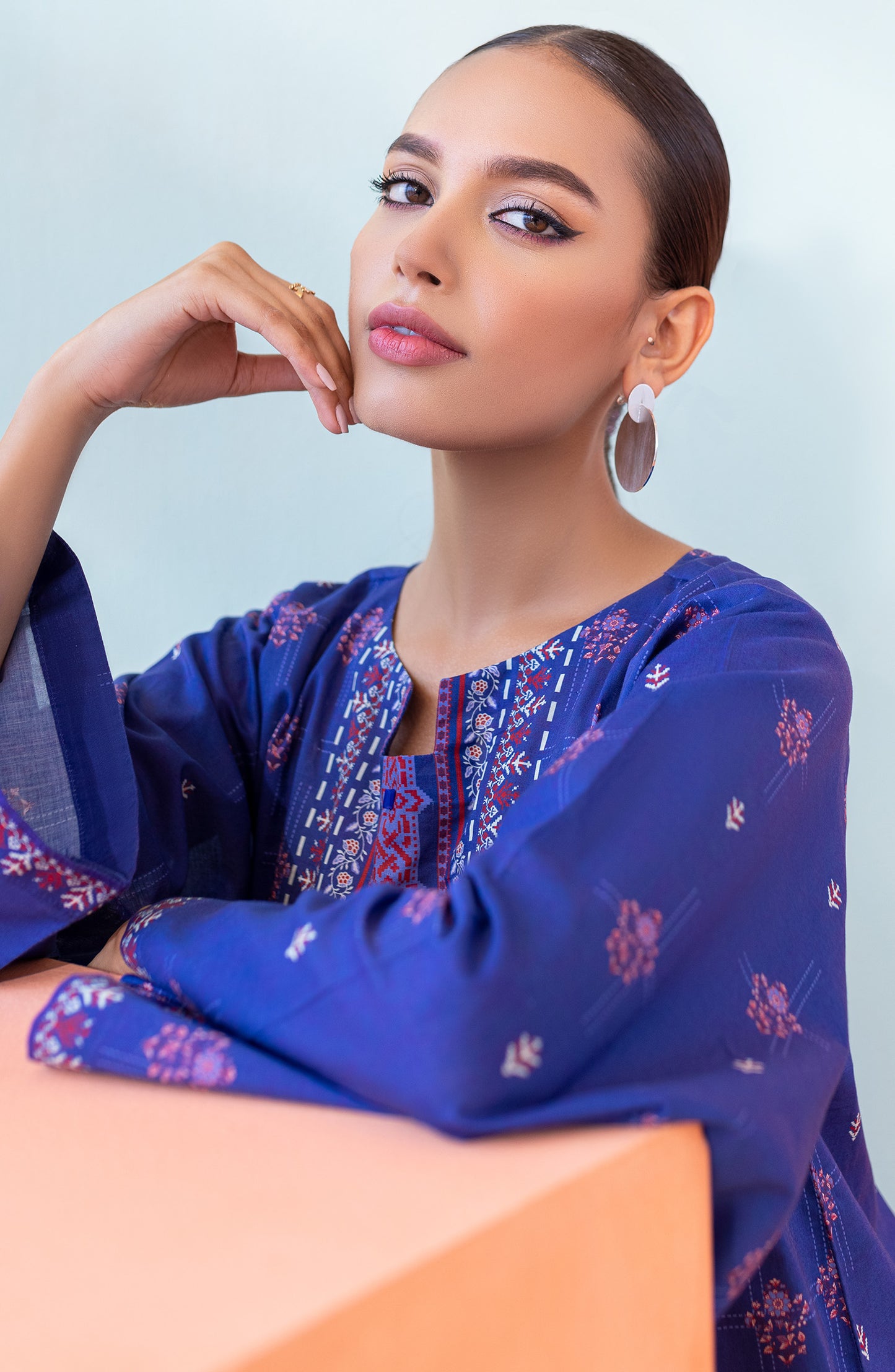 HCS-S-22-072 BLUE LAWN SCSHIRT READY TO WEAR SHIRT