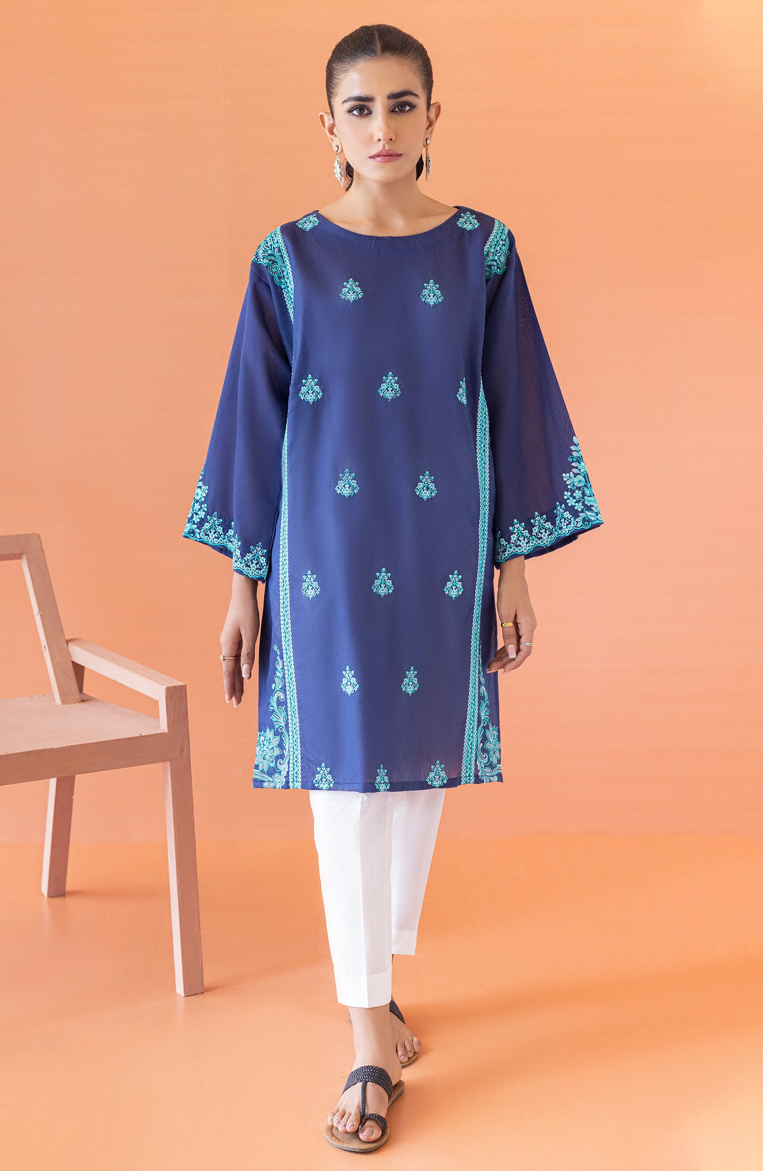 NRHC-134/S BLUE PAPER COTTON SCSHIRT READY TO WEAR SHIRT