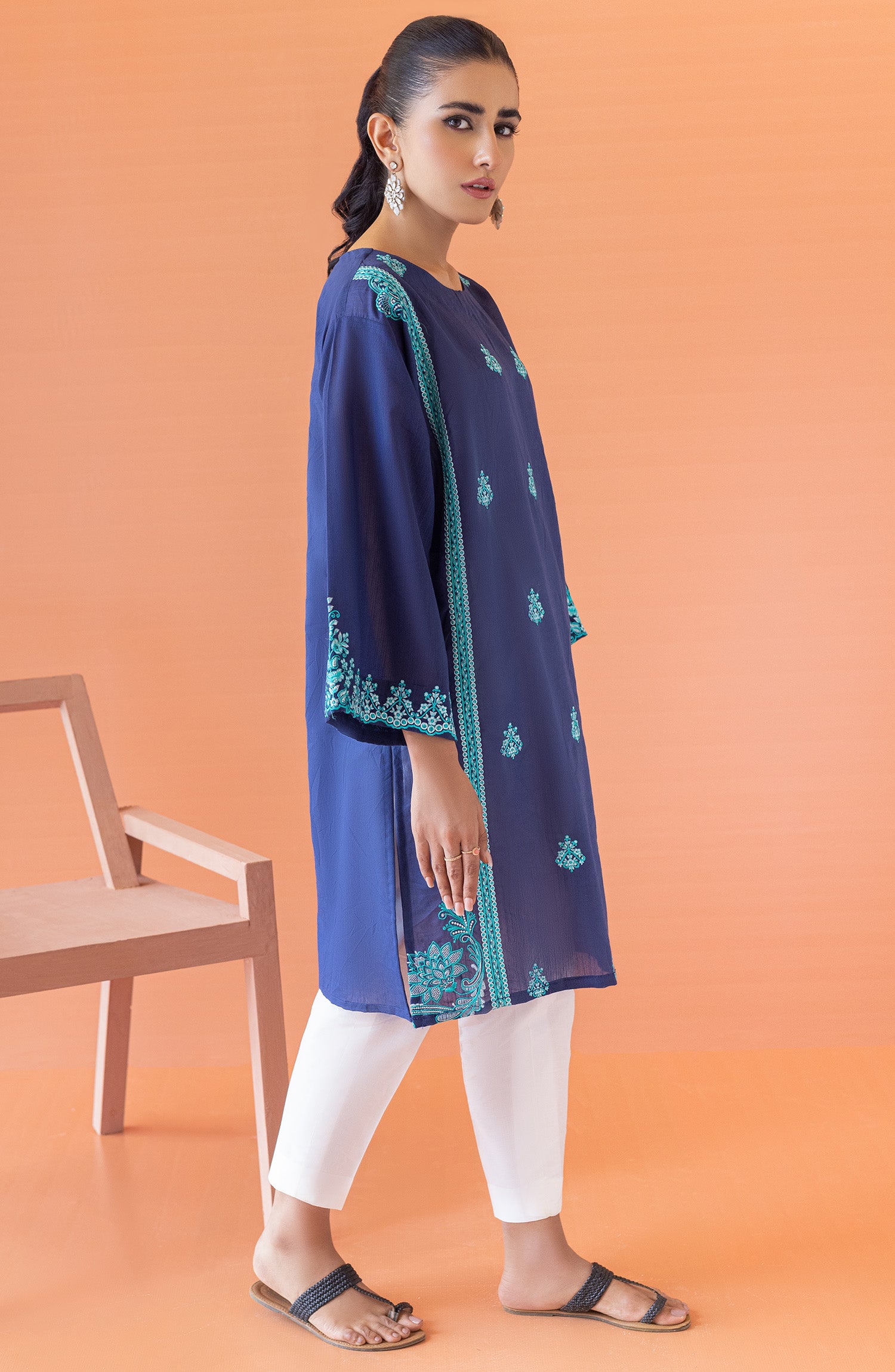 NRHC-134/S BLUE PAPER COTTON SCSHIRT READY TO WEAR SHIRT