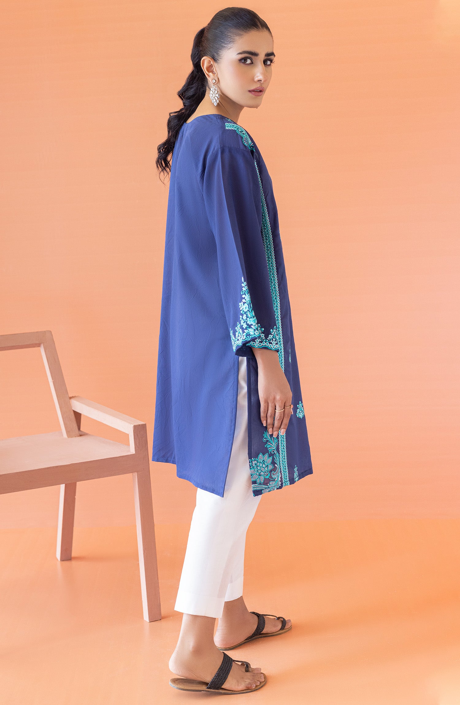 NRHC-134/S BLUE PAPER COTTON SCSHIRT READY TO WEAR SHIRT