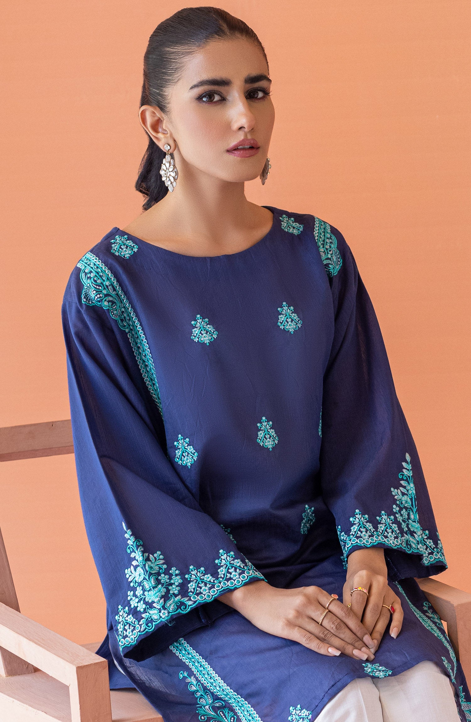 NRHC-134/S BLUE PAPER COTTON SCSHIRT READY TO WEAR SHIRT