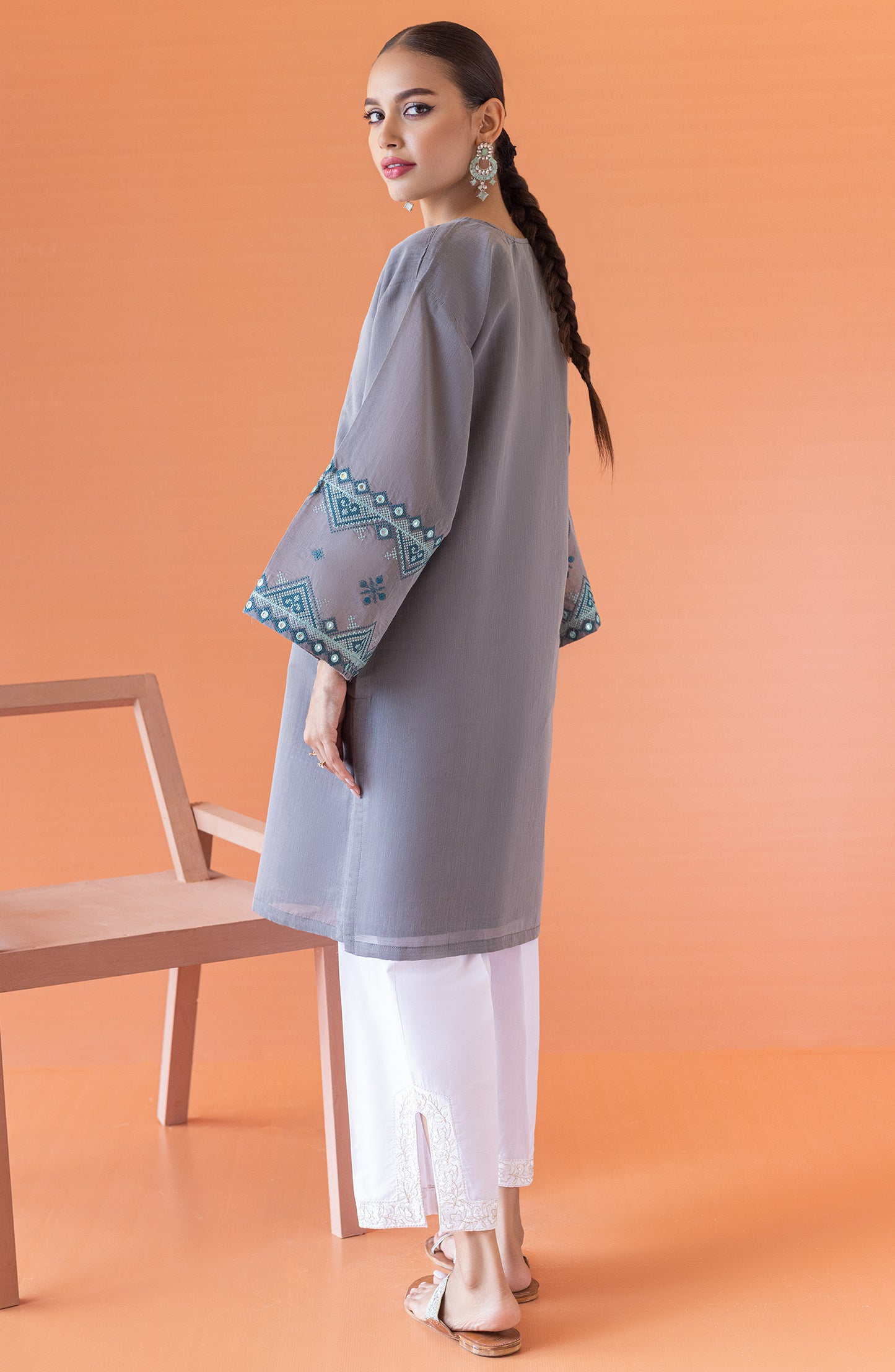 NRHC-137/S GREY PAPER COTTON SCSHIRT READY TO WEAR SHIRT