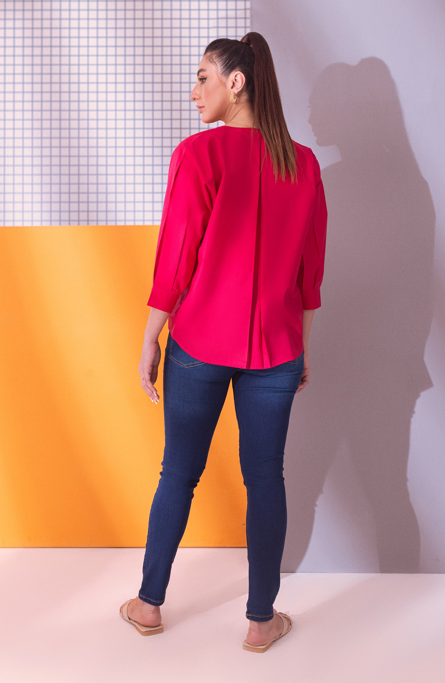 NW-CT-PL-23-004 PINK CAMBRIC SCSHIRT READY TO WEAR SHIRT