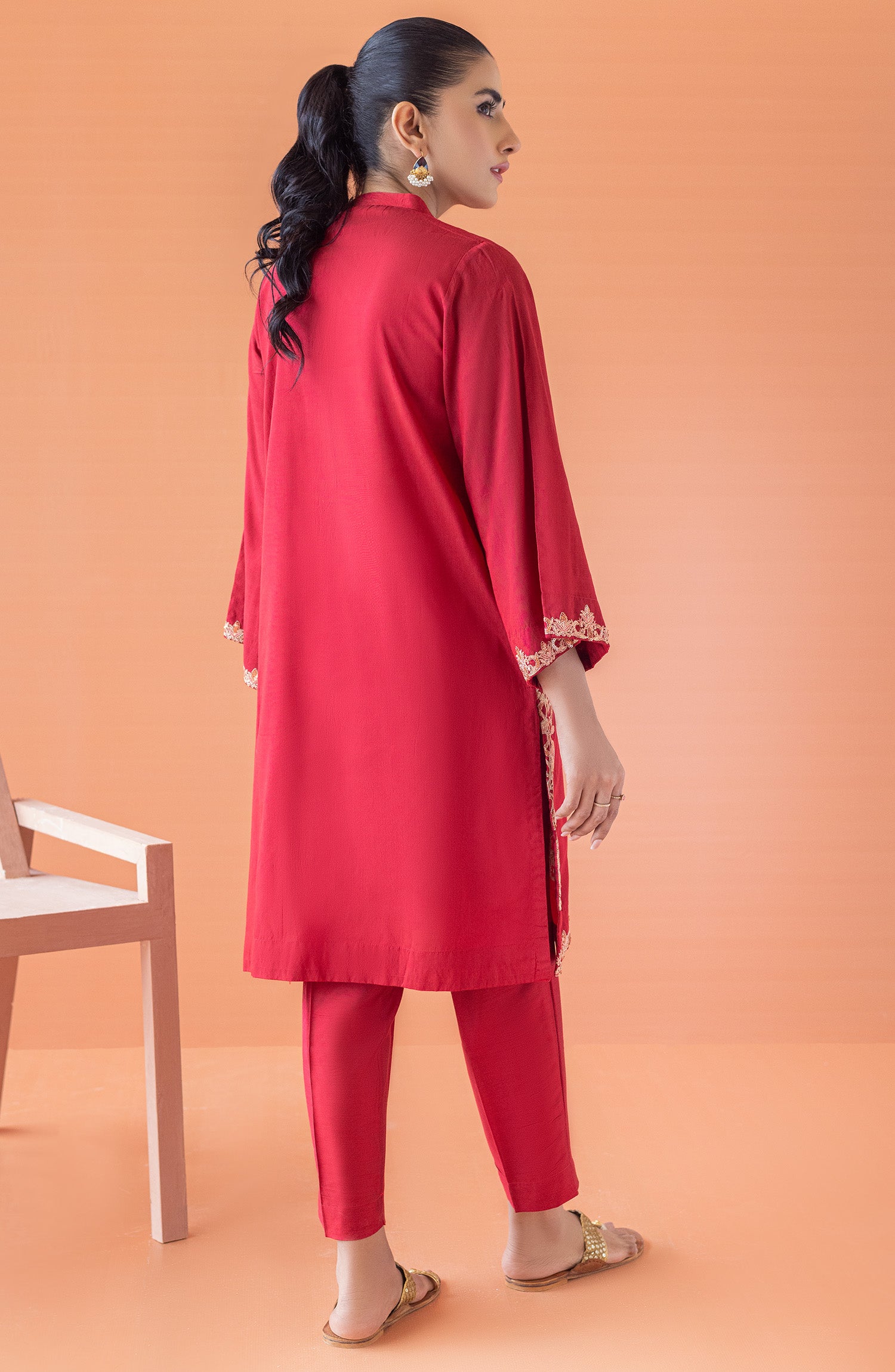 NRHC-129/S MAROON FANCY  READY TO WEAR SHIRT PANTS