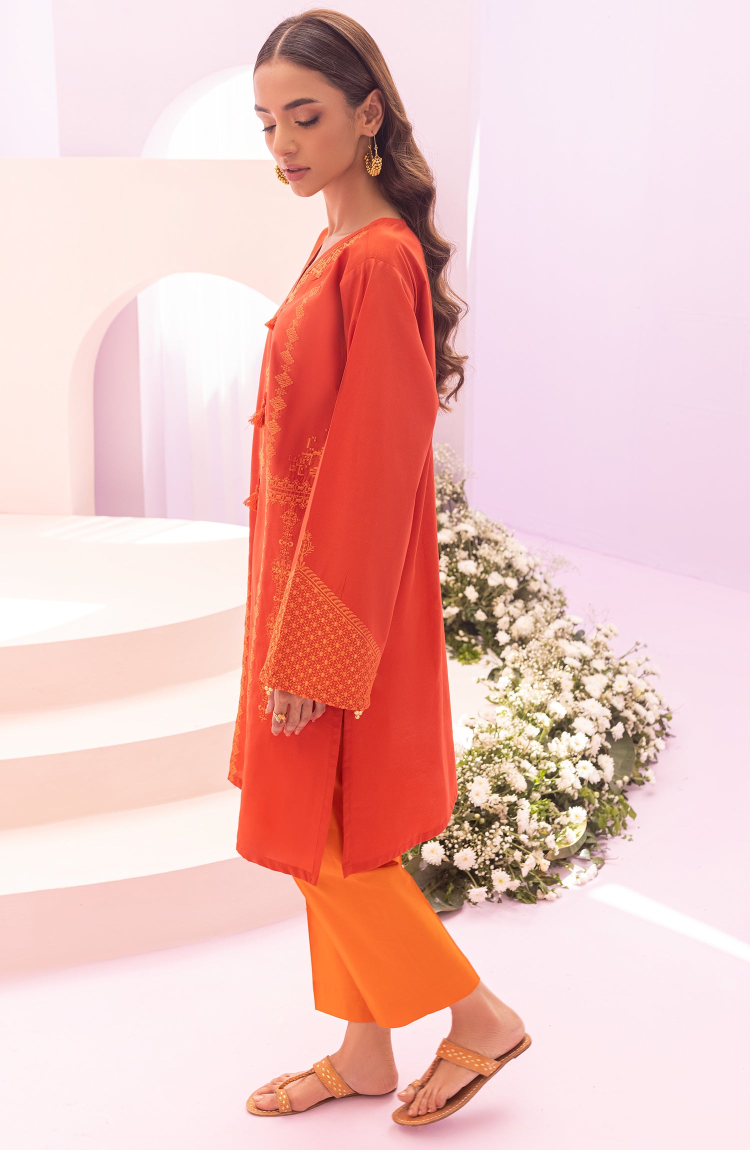 NRHC-125/S ORANGE LAWN SCSHIRT READY TO WEAR SHIRT