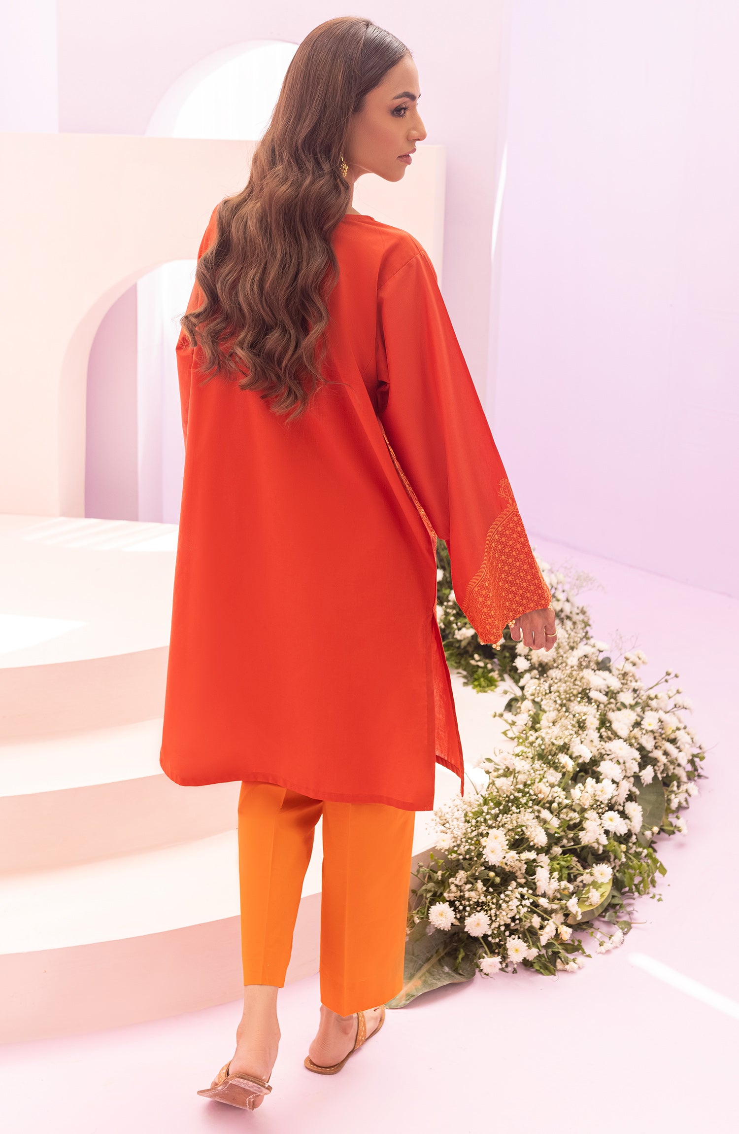 NRHC-125/S ORANGE LAWN SCSHIRT READY TO WEAR SHIRT